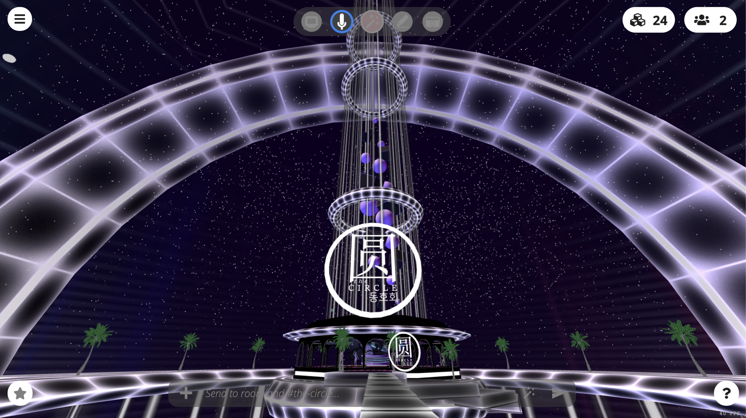 ↑ Mozilla Hubs / the Circle VR party