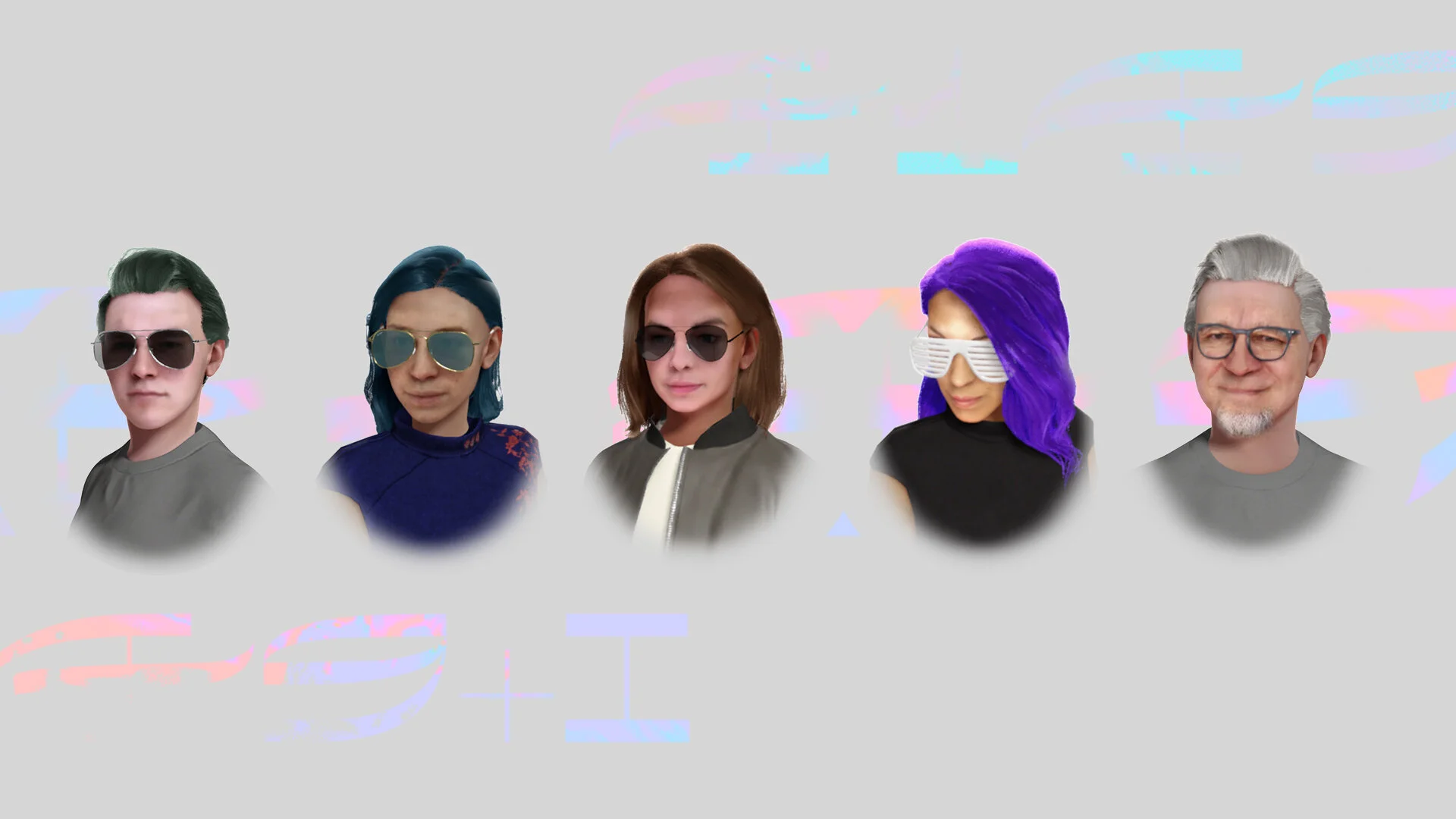 ↑ Team 4149+i, generated with virtual avatar app Pinscreen