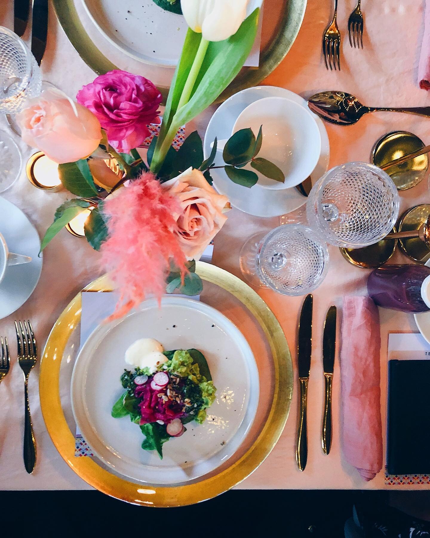 Sweet mornings complete with florals and food. The Rose and Food way.