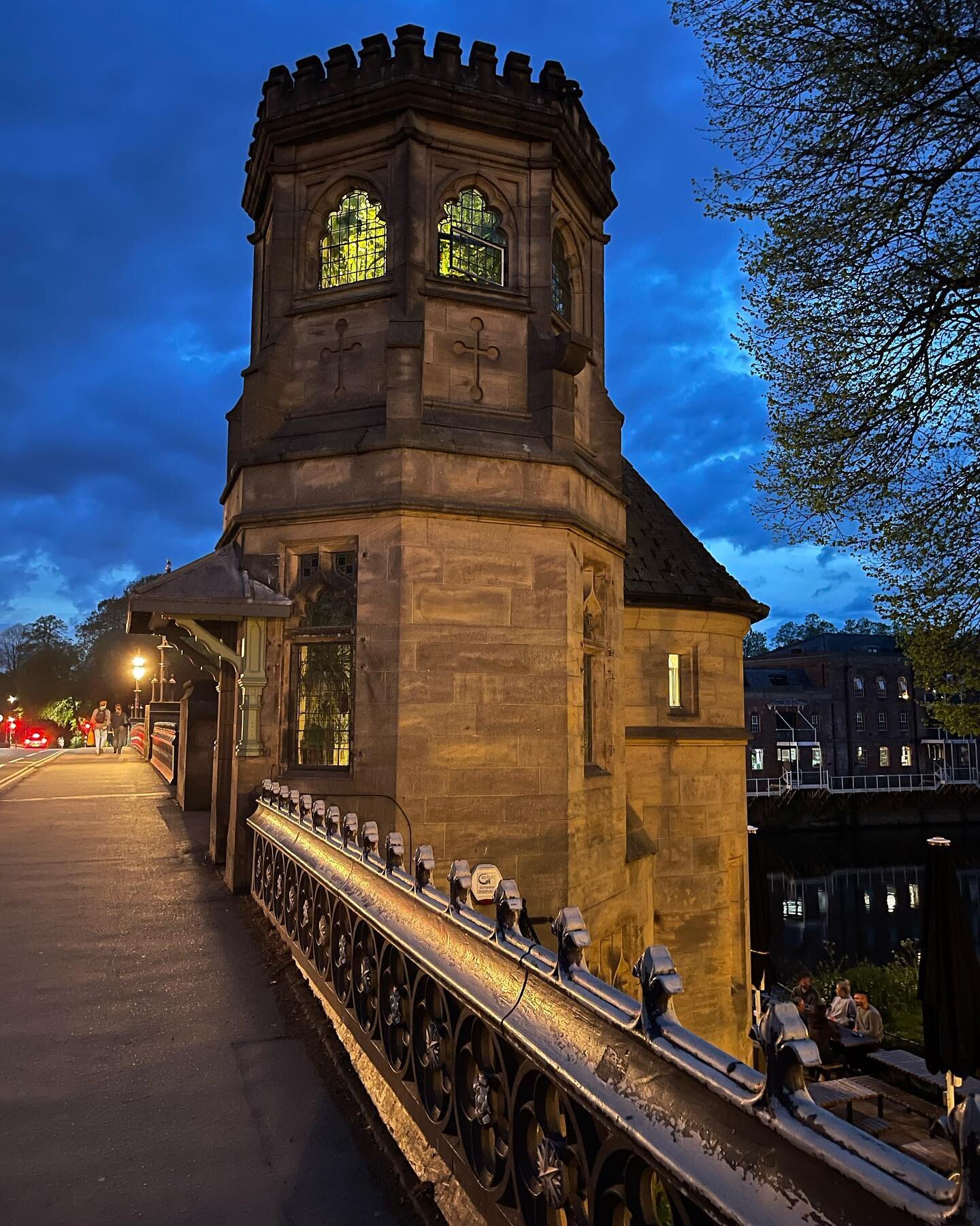 A cafe inside a bridge turret  how cool is that?@dyls_york cafe is located inside the motor house of Skeldergate Bridge (1881) It has outdoor dining by the the river bank. On beautiful sunny days like last Saturday it was nice to sit and watch people