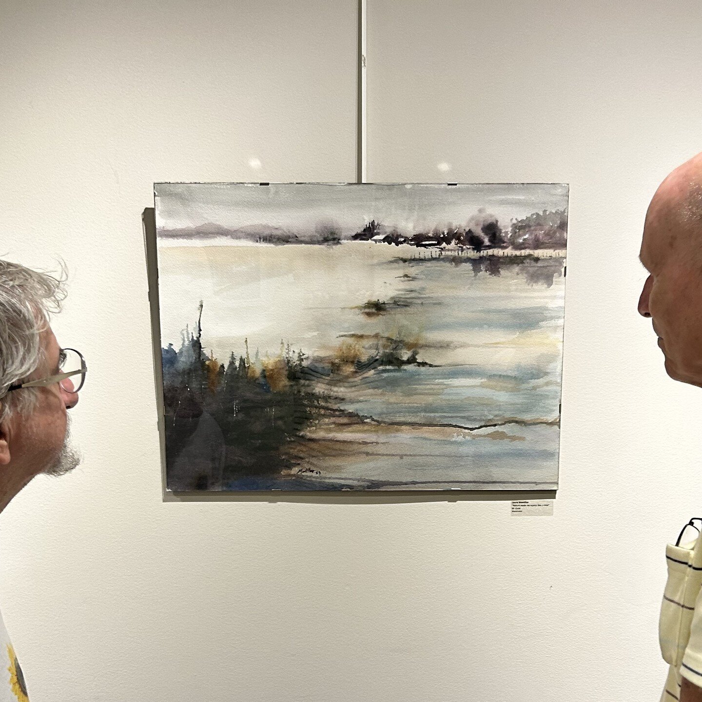 admirers of &quot;&quot;Nature made me rejoice like a child&quot; Marie Curie&quot;, on view @HarborfieldsPubliclibrary until Oct. Thanks to my friend @elainewaldenart