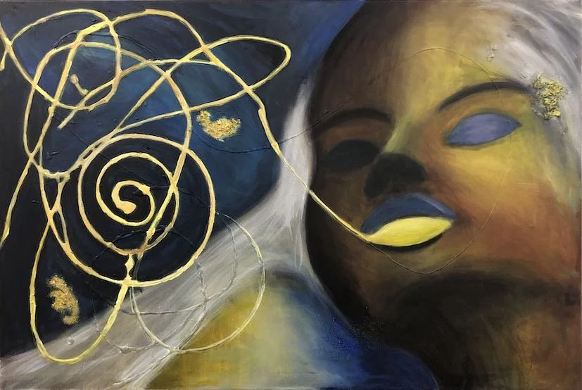 Mixed media on canvas, 31x47", 80x120cm