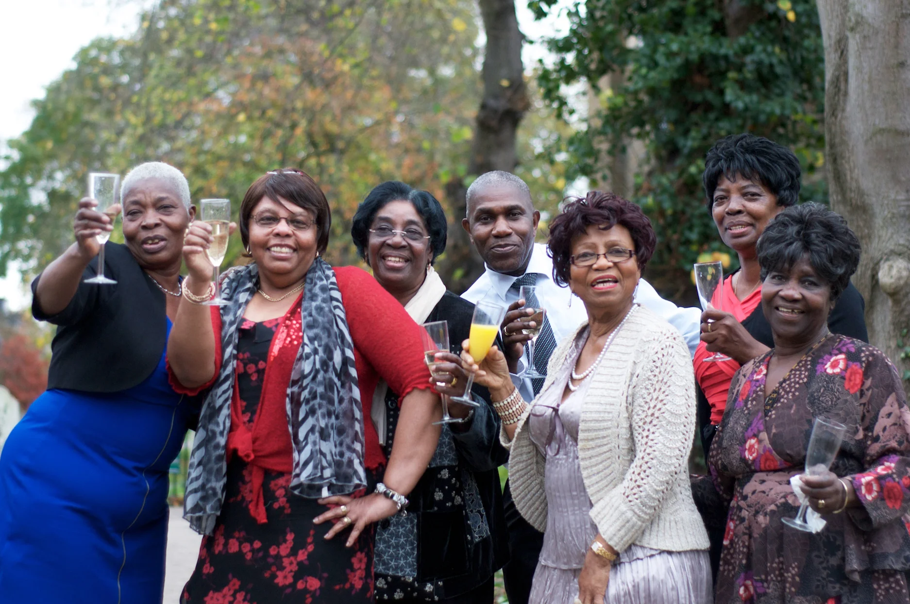 A well deserved glass of champers for the Dancing Social, who try to make sure that no older Hackney residents are alone at Christmas