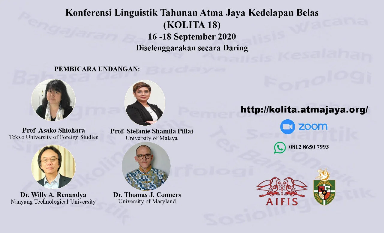 Konferensi Linguistik Tahunan (KOLITA) ke-18 : A Virtual Conference