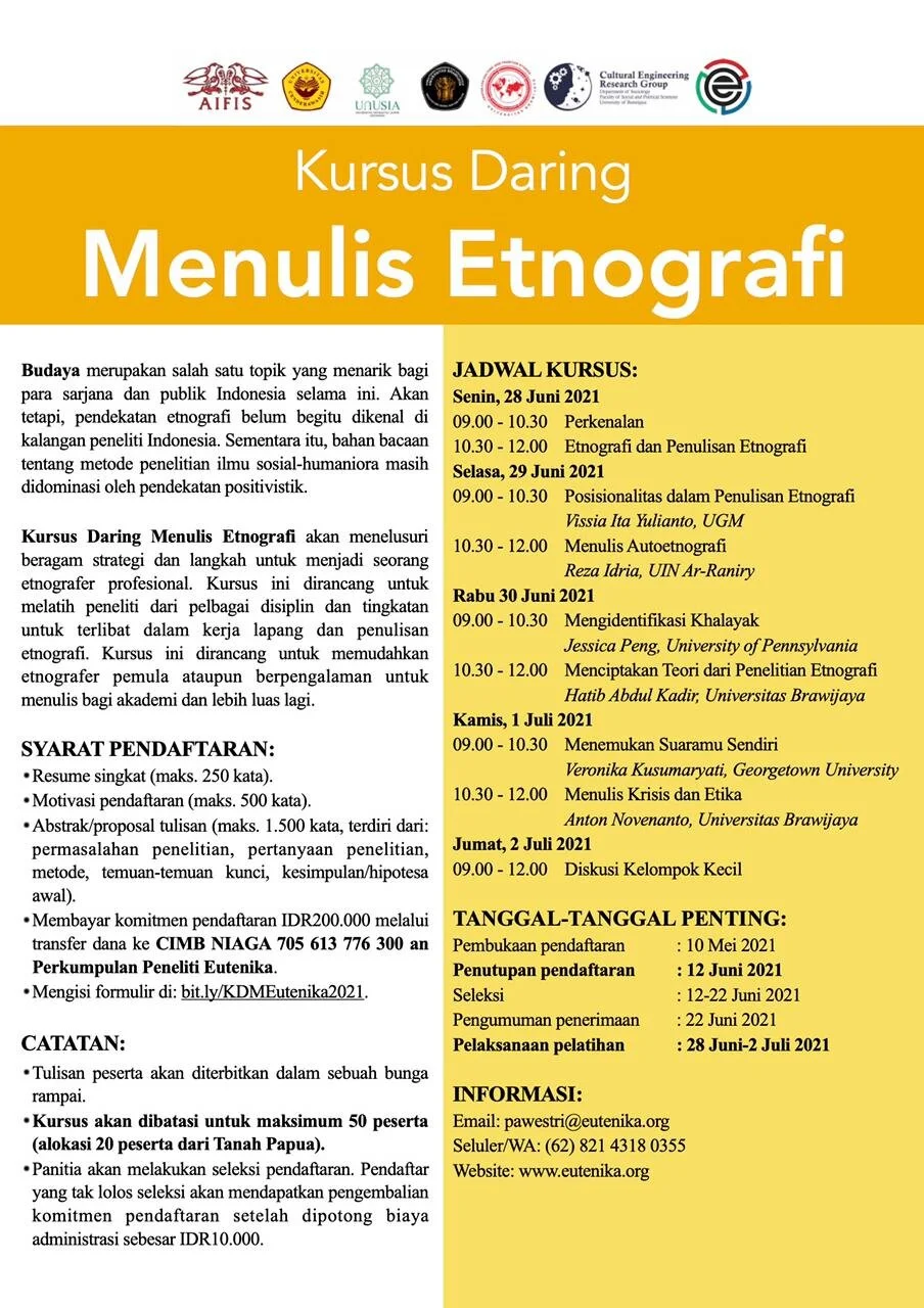 Lectures And Workshops American Institute For Indonesian Studies Aifis