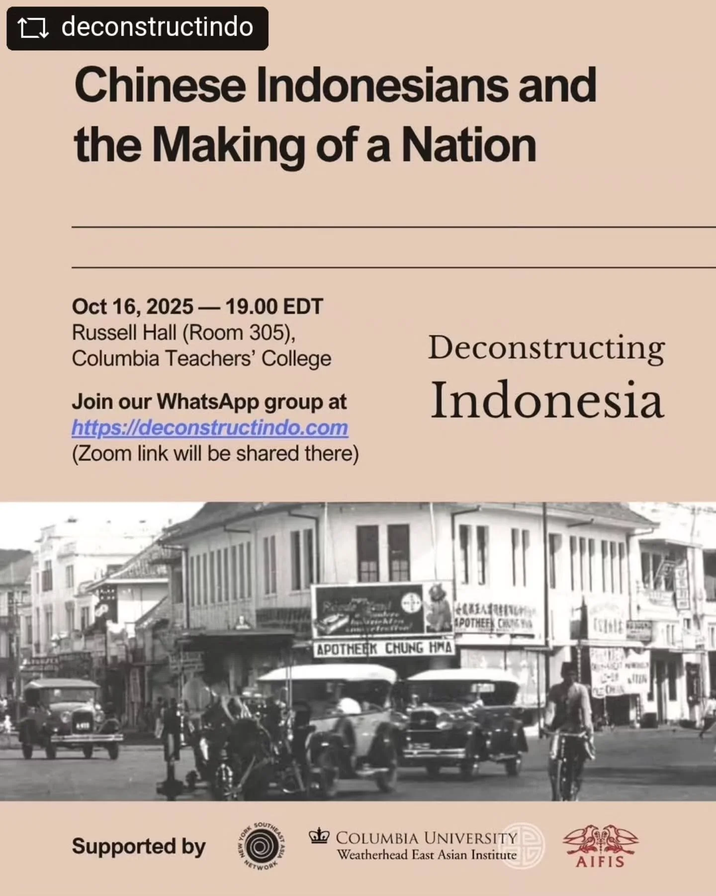 Nationalism is an inherently unifying and totalizing force. But what happens when other identities begin to encroach on certain visions of what it means to be Indonesian? 
Join us this week as we wrap up our first module with an exploration of one o