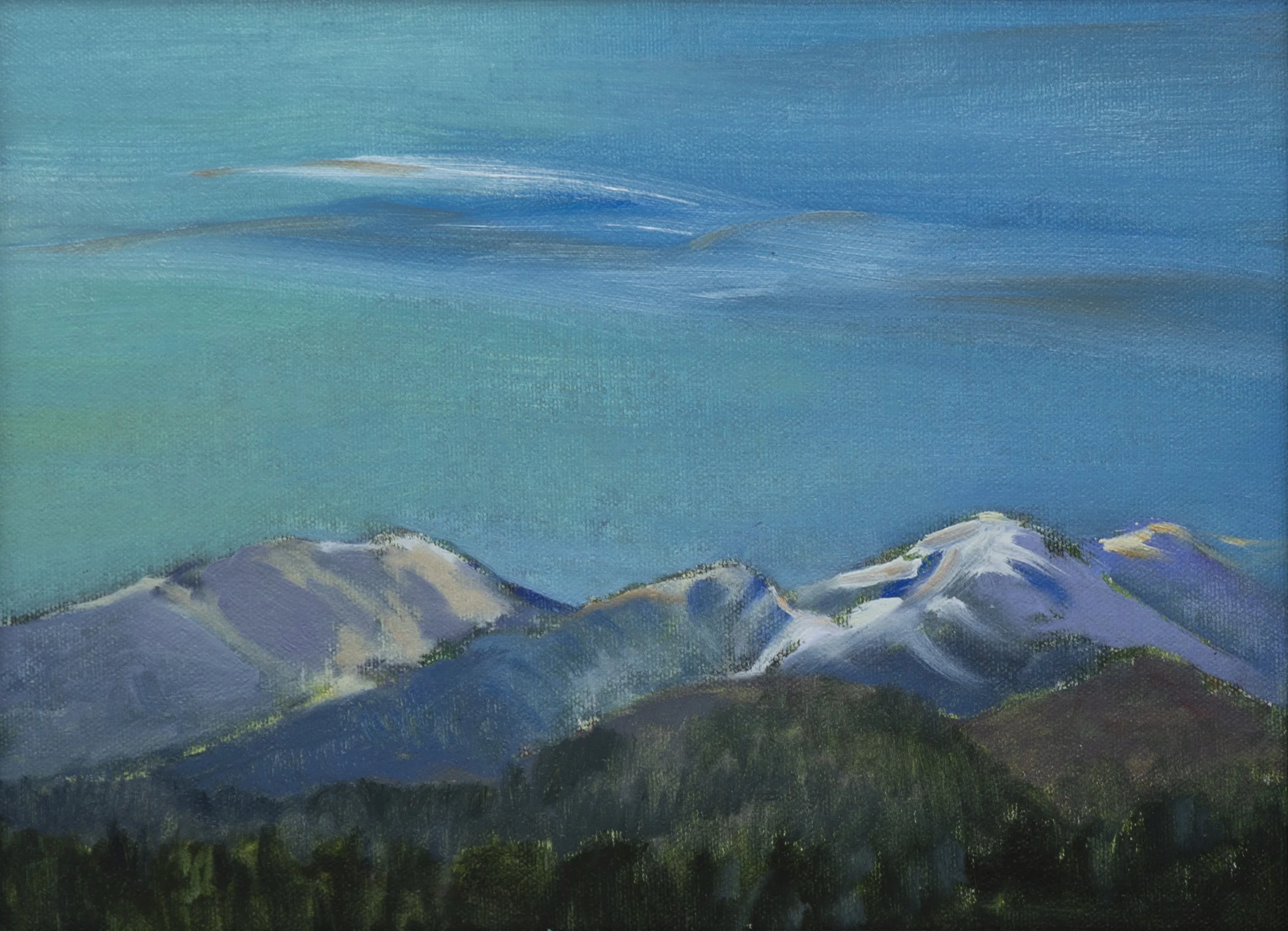 East light on Algonquin Peak, Winter