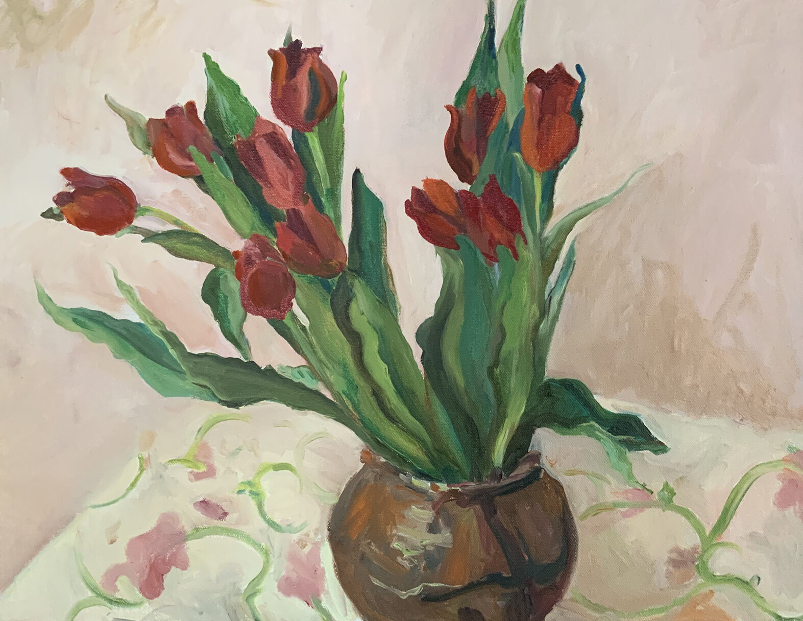 Tulips in the Old Vase