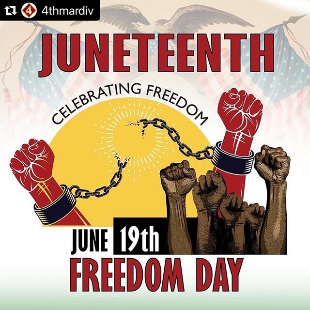 #Repost @4thmardiv with @make_repost
・・・
Juneteenth (a blending of the words June and nineteenth) is the oldest known celebration of the end of slavery in the United States.

It is also known as Freedom Day, Jubilee Day and Cel-Liberation Day.

It co