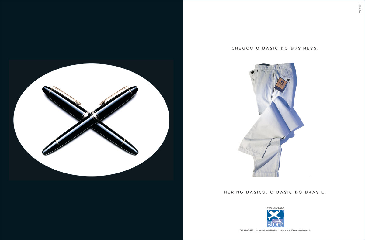 Print campaign for Hering, Brasil's "Gap".