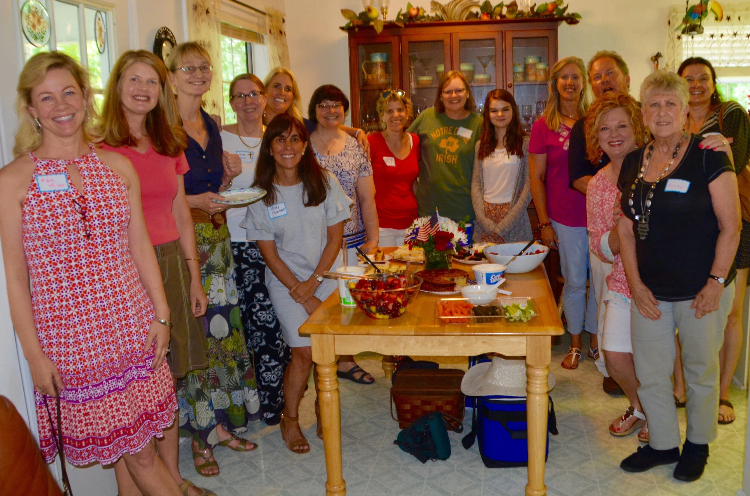 Joy filled faces of Marist friends