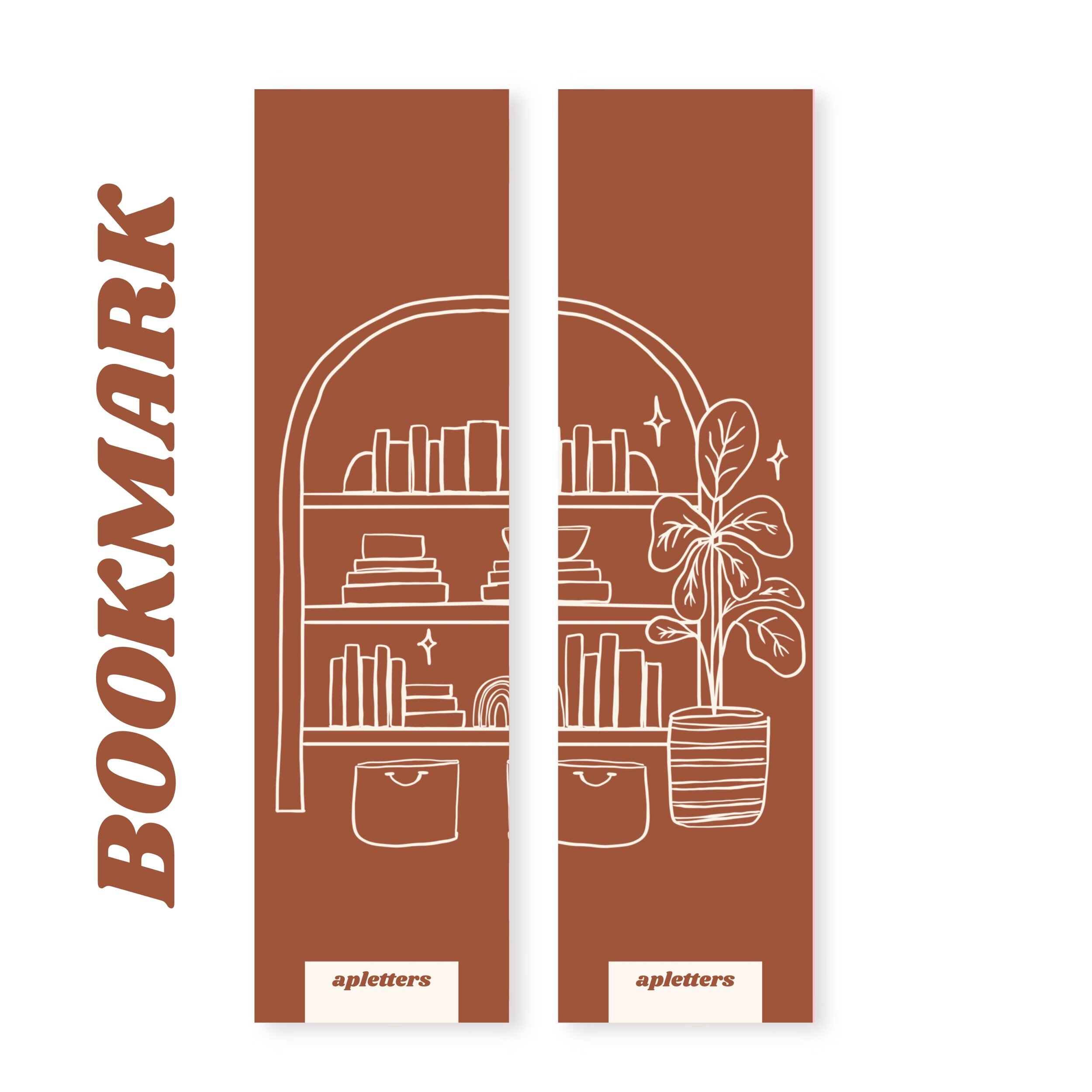 Boho Bookshelf Bookmark