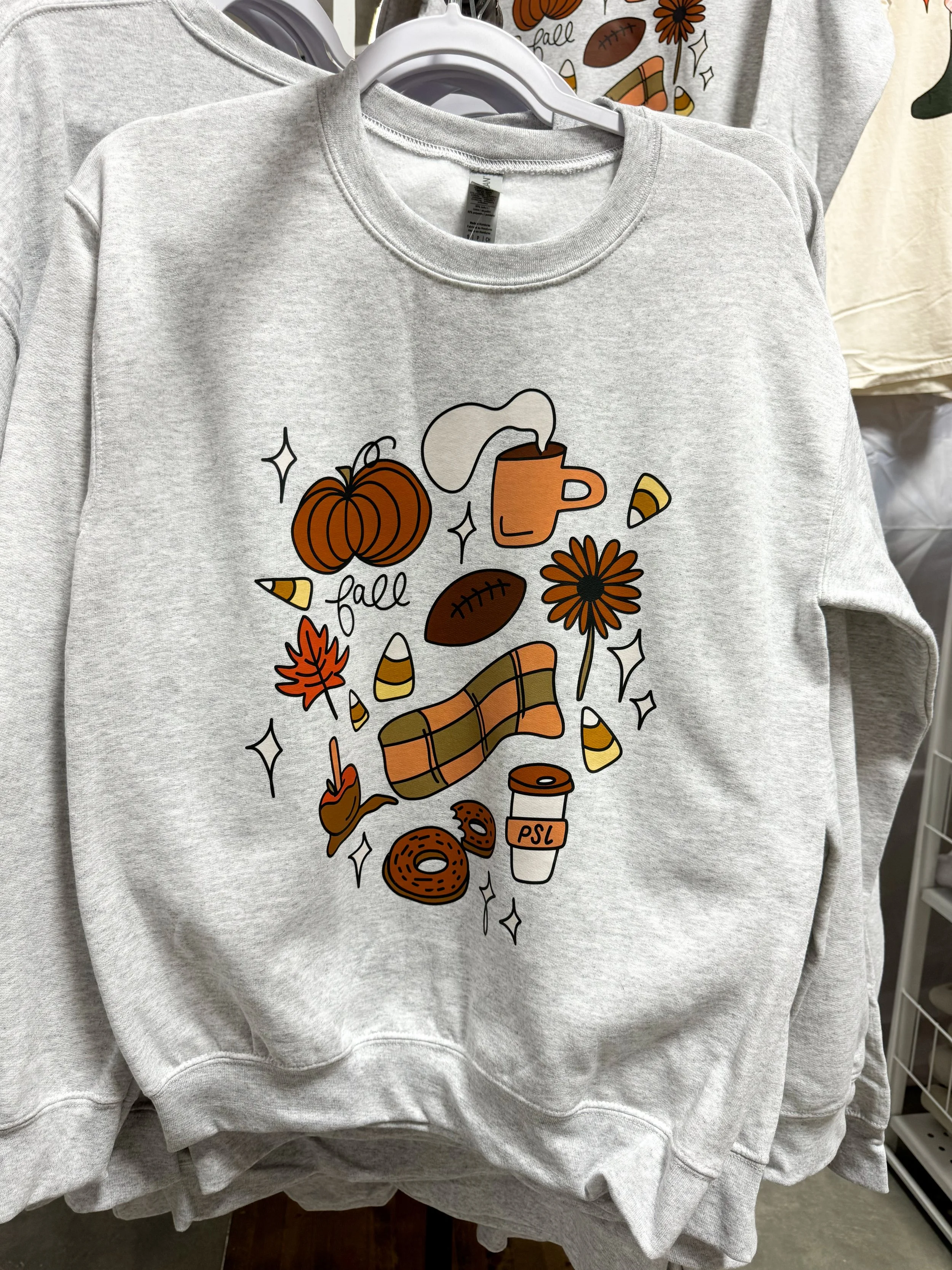 New! Fall Sweatshirt - on Grey