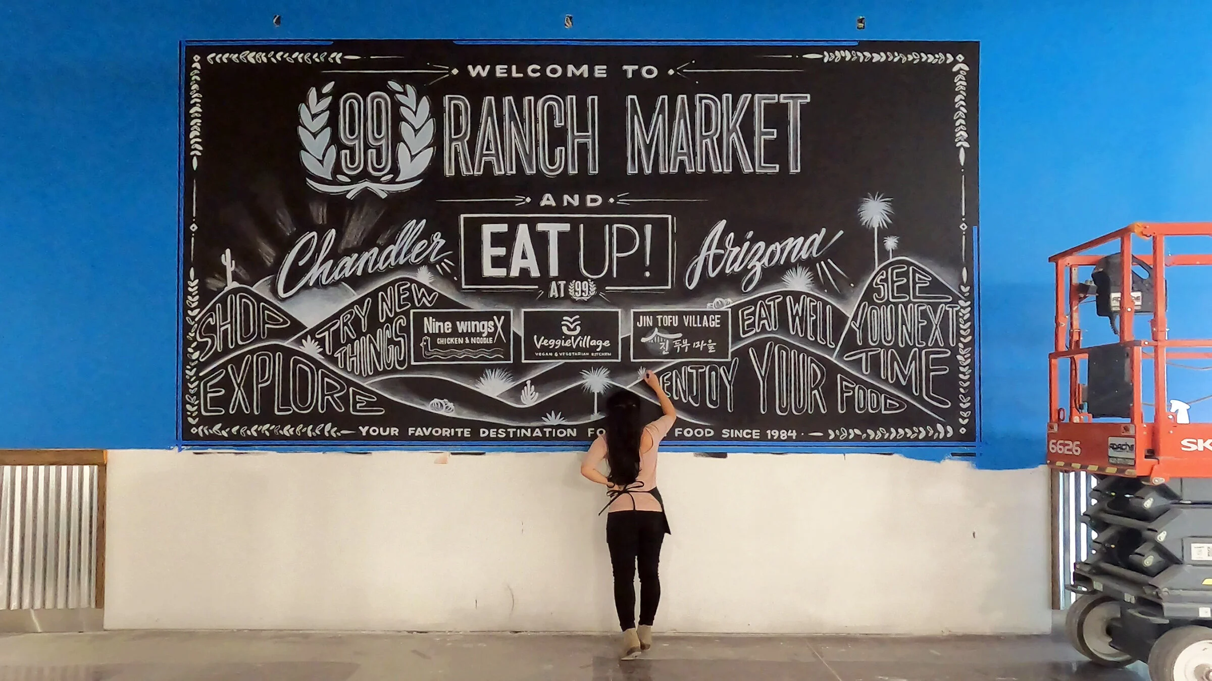 CREATIVE DIRECTION · MURAL · ILLUSTRATION · COPYWRITING · RENDERINGS