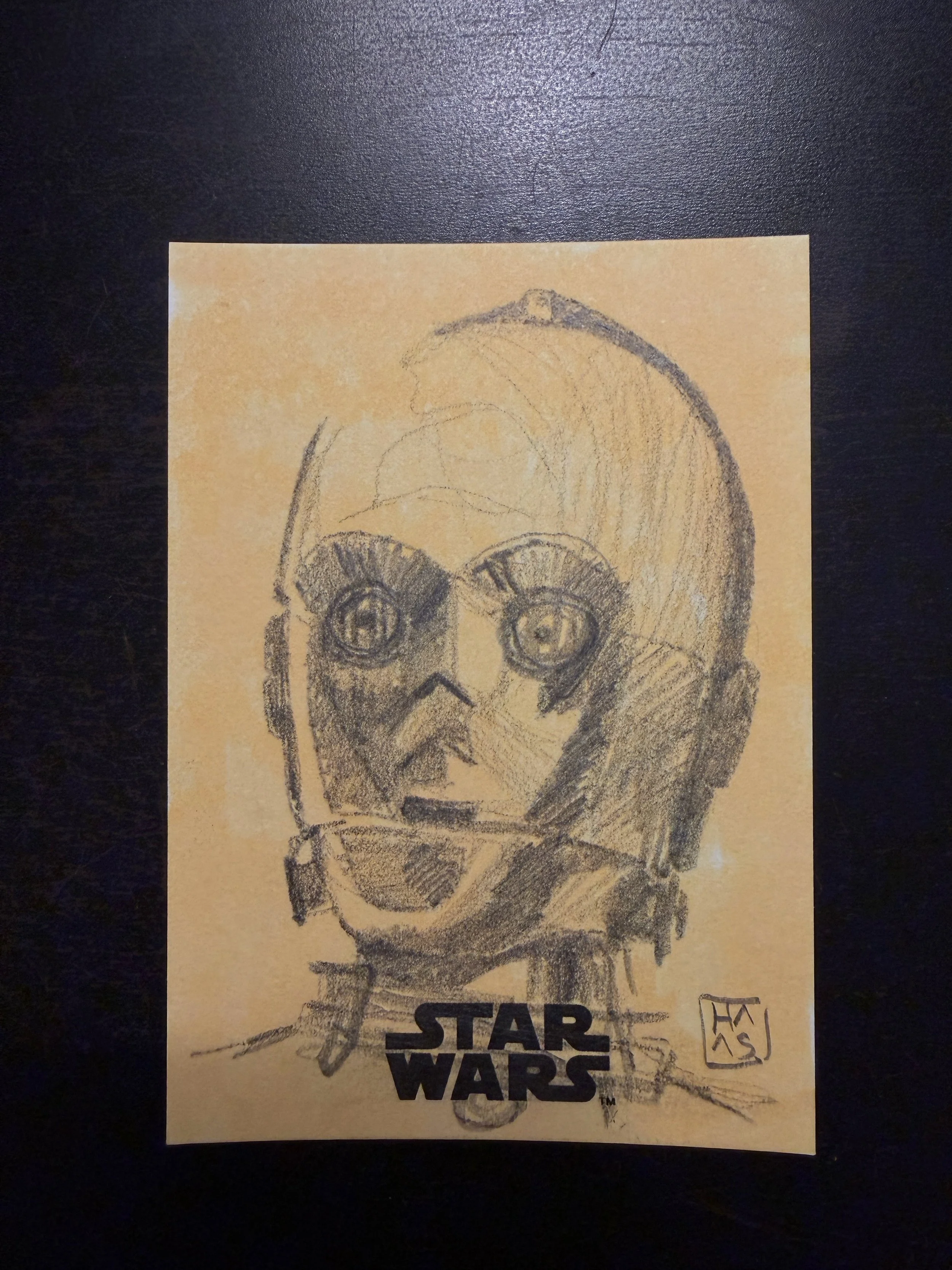 C3PO Topps Star Wars Sketch Card