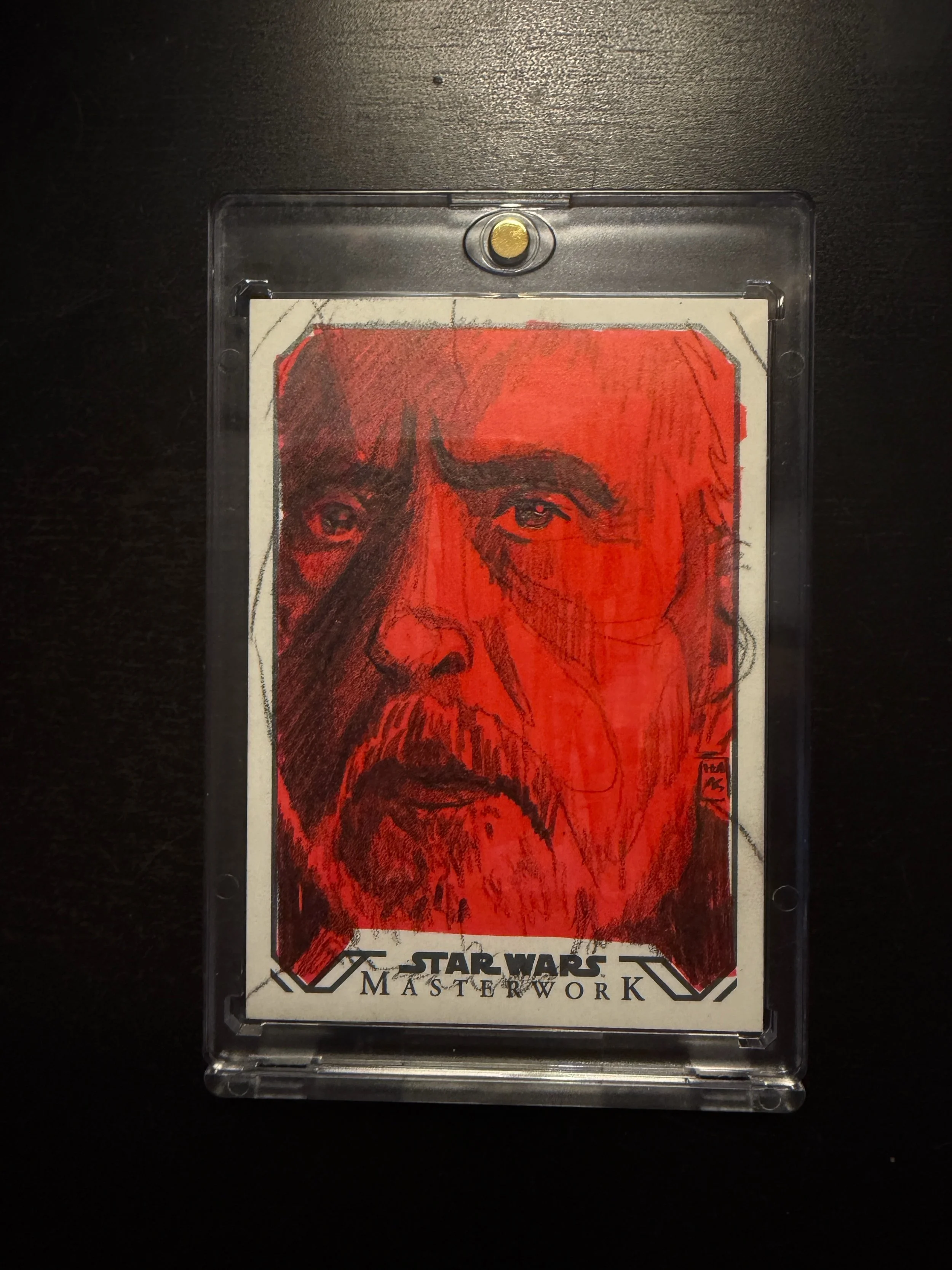 Dooku Topps Star Wars Sketch Card