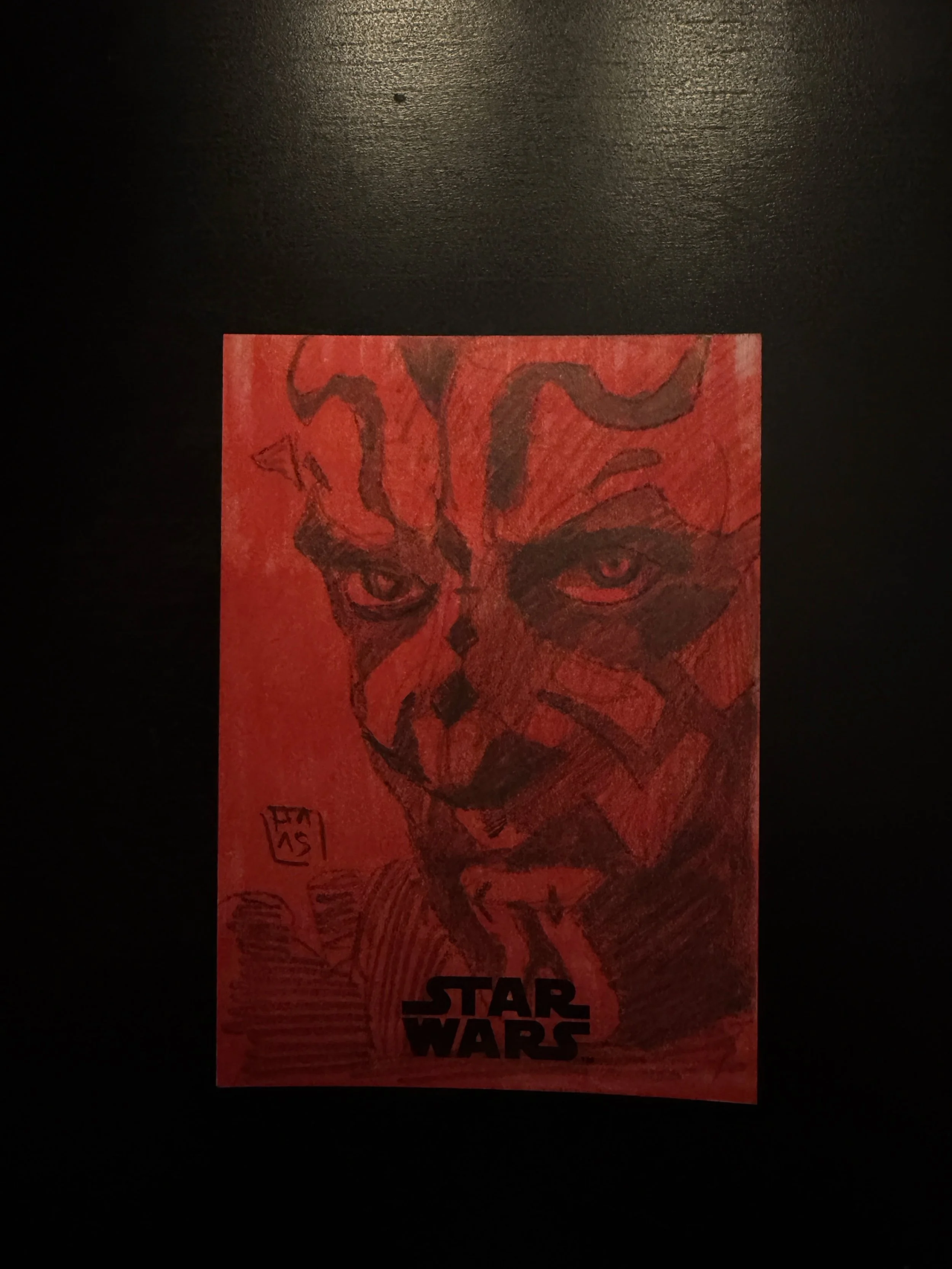 Maul Topps Star Wars Sketch Card