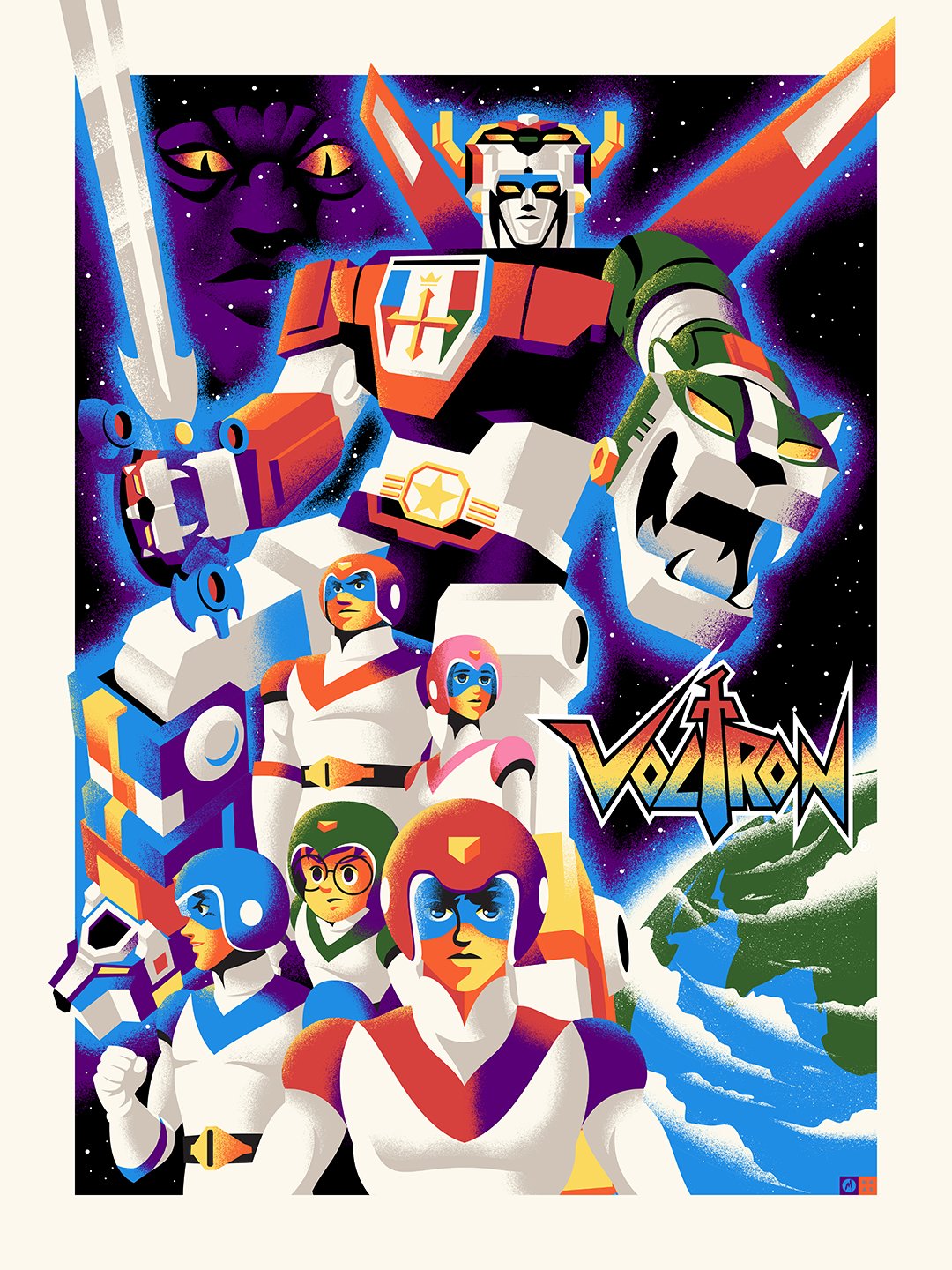 Mondo Voltron Poster Artist Proof
