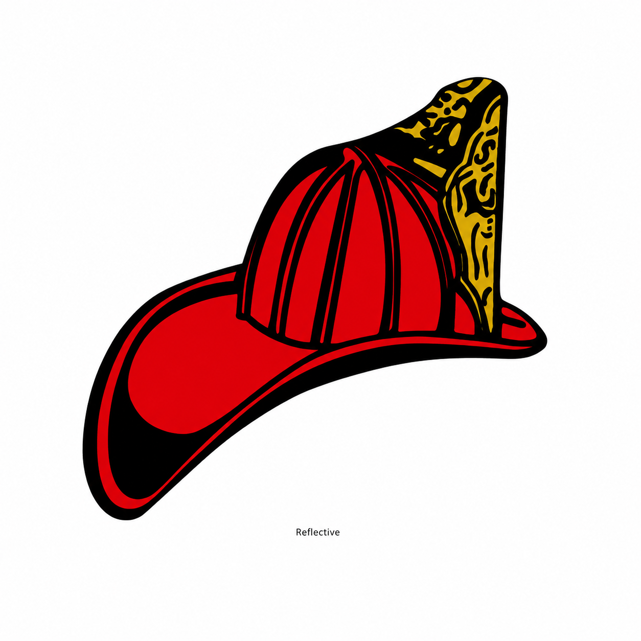 2" x 2" Reflective Fire Helmet Decal – Union Made