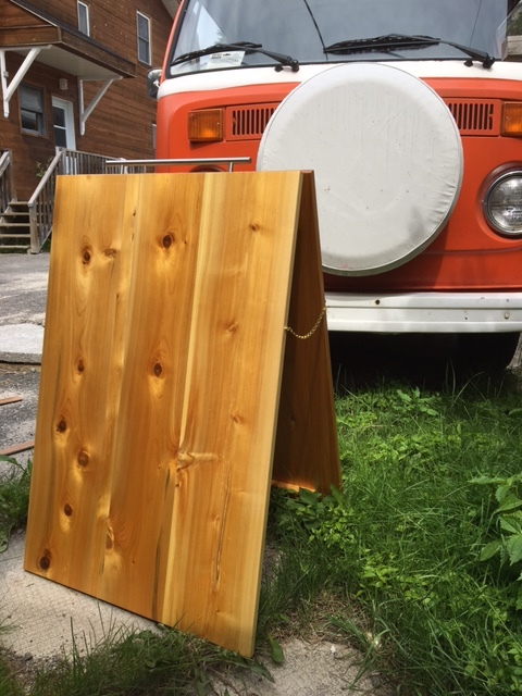 Cedar Sandwich Board