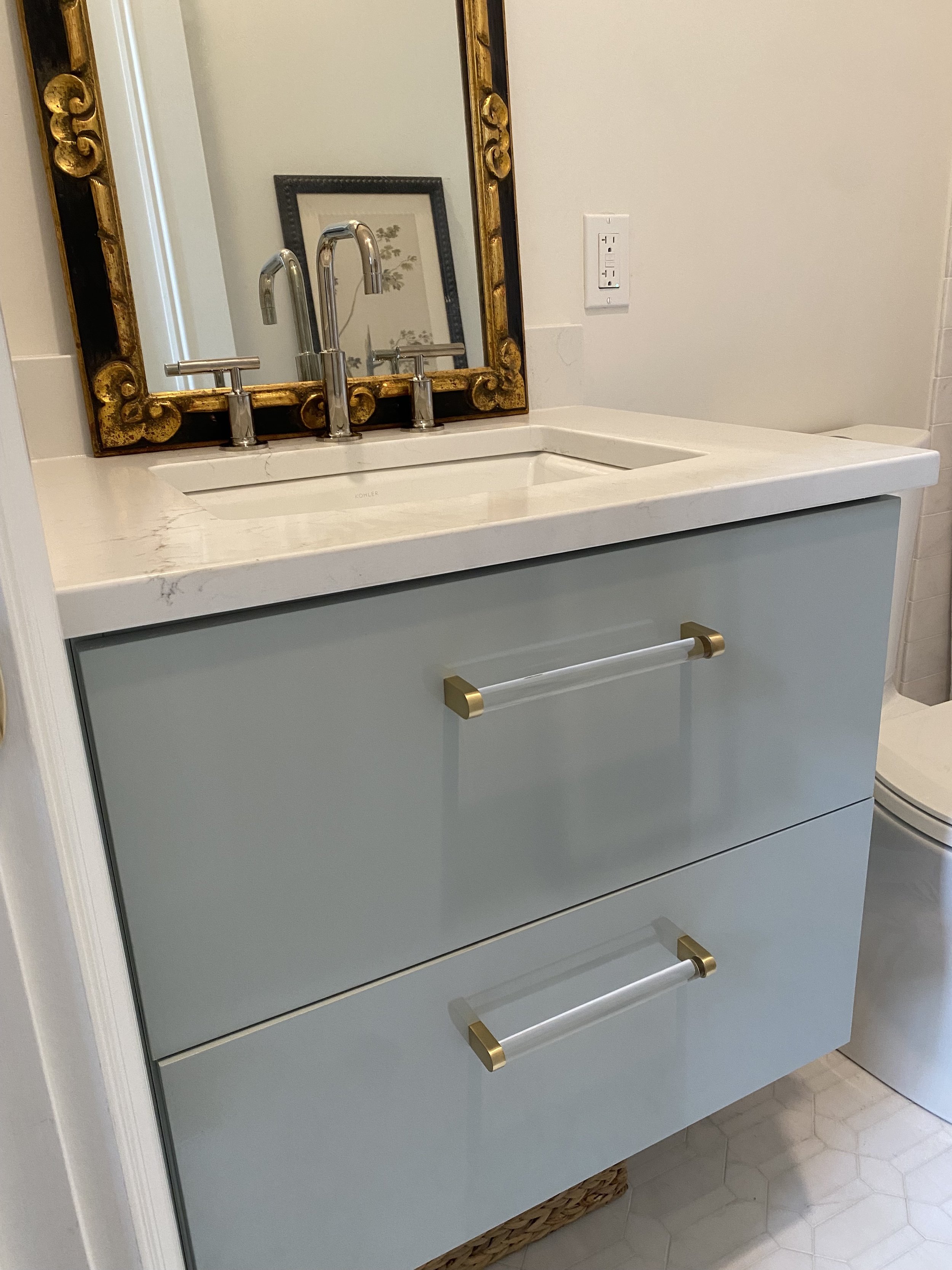 refined vintage inspired vanity