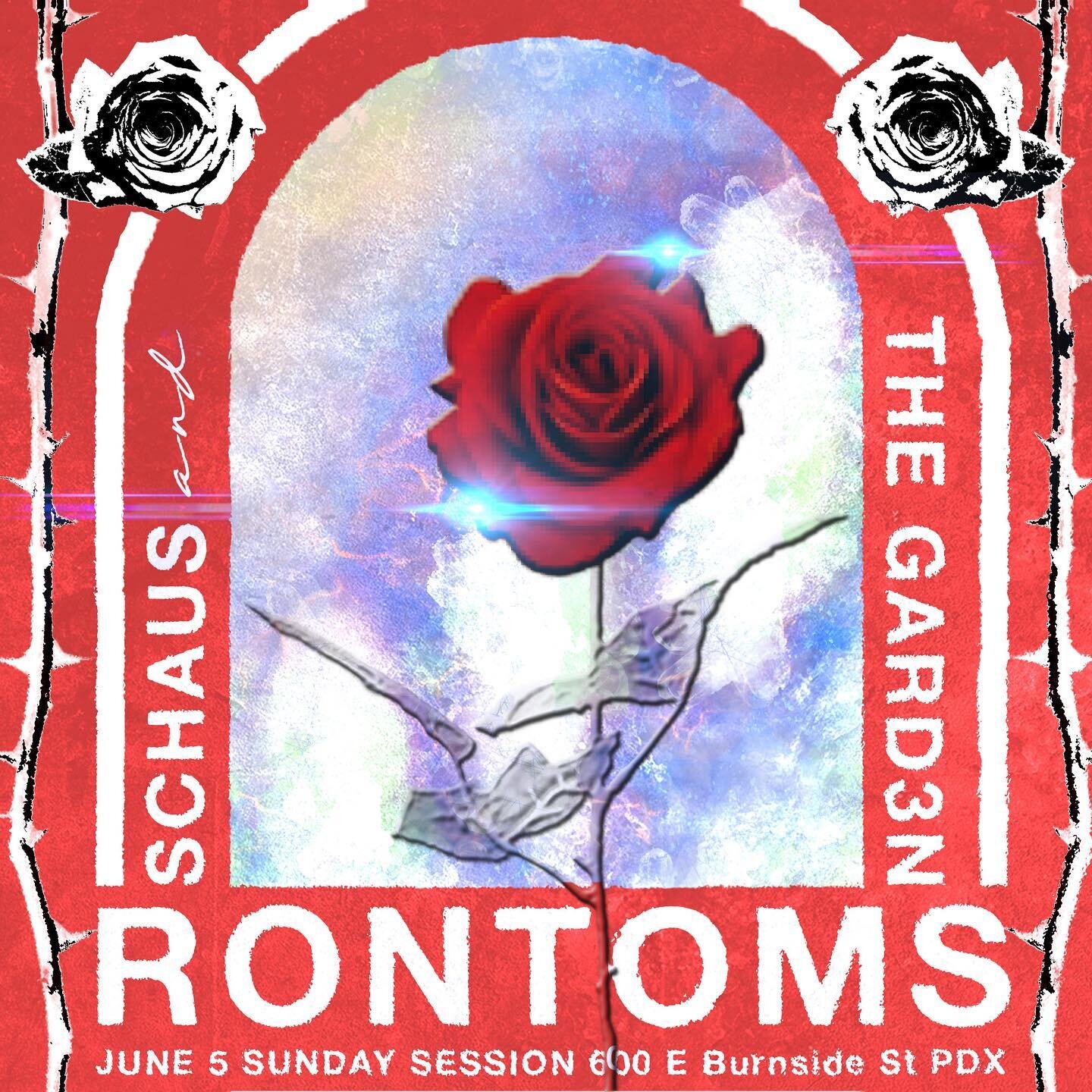 Show Announcement 🚨 🌹 
We&rsquo;re ready and can&rsquo;t wait for Sunday at Rontoms. 

It&rsquo;s a big weekend for The Gard3n. Two shows, two new singles (hear previews 👉), whole crew in town, and we may have some special surprises for Sunday 🤐 