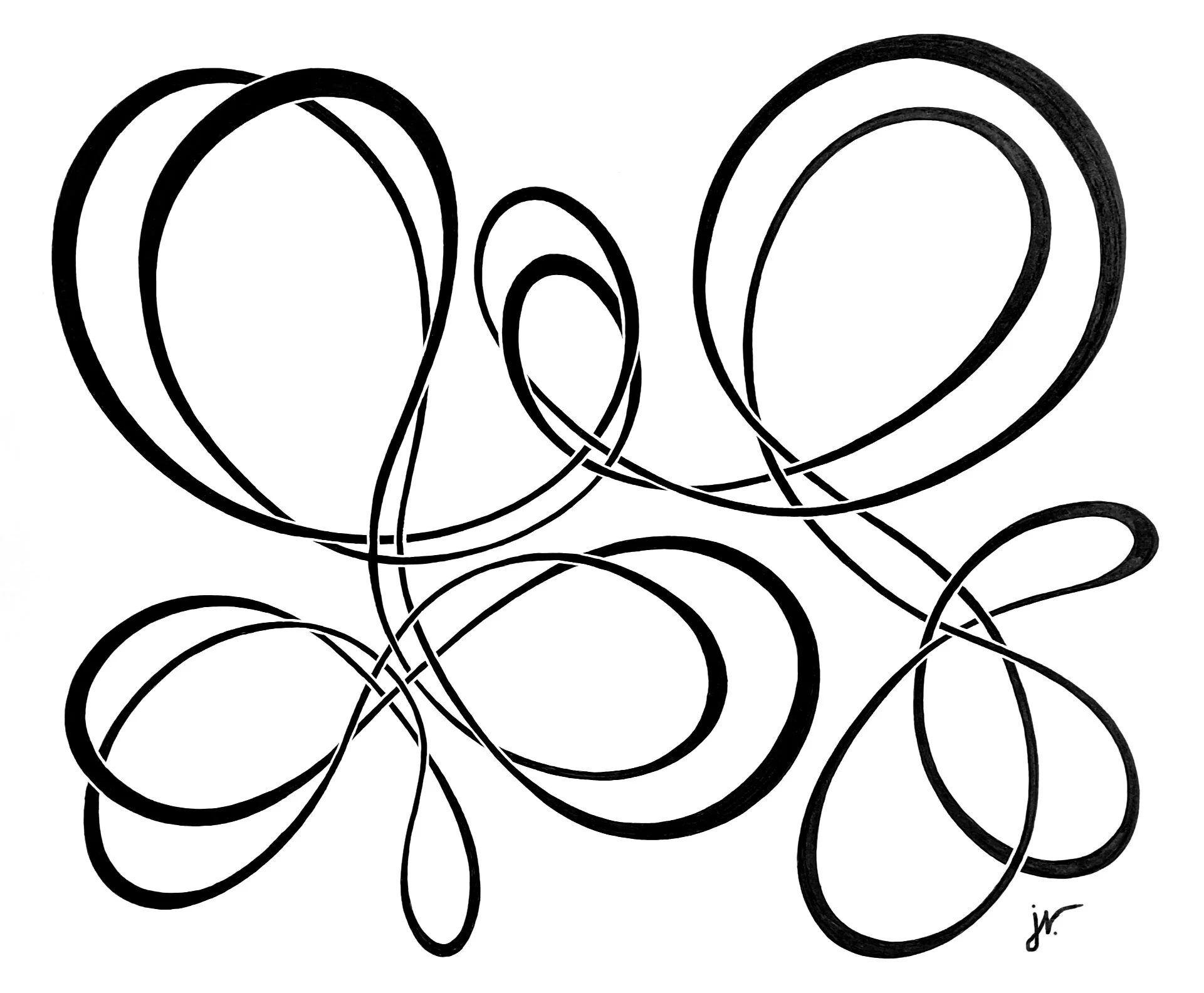 Ink Pen Drawings - Lines — Janet Wickham