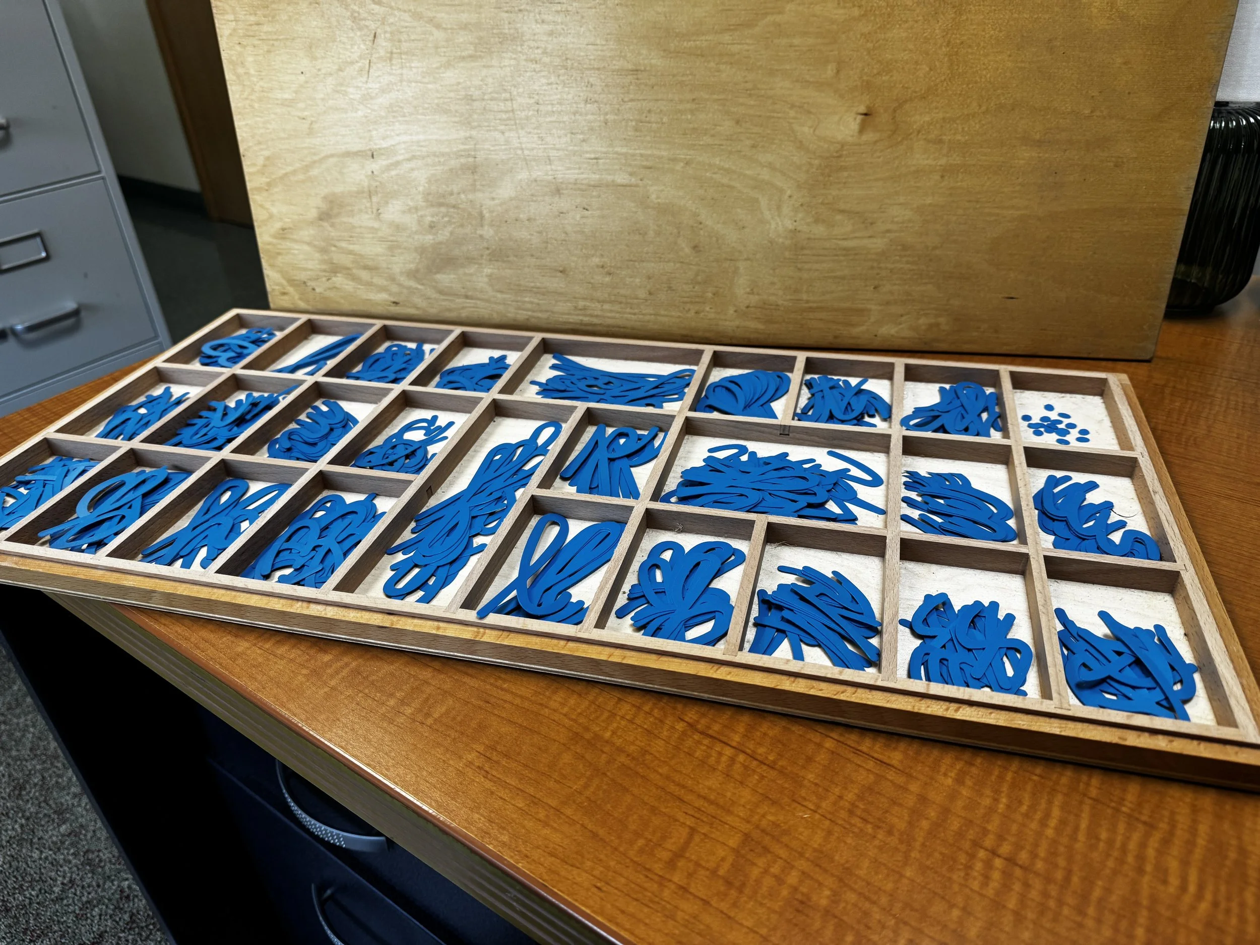 Picture of moveable alphabet