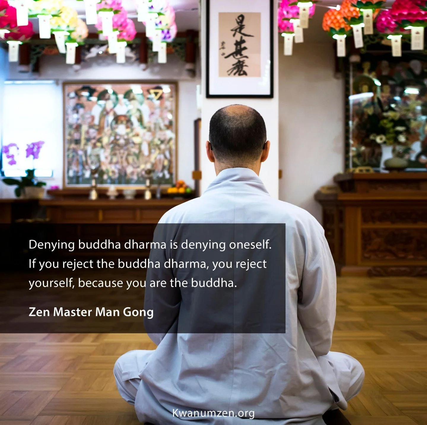 &quot;Denying buddha dharma is denying oneself.&quot; Quote by Zen Master Man Gong. #zen #buddhadharma #buddha #buddhism https://bit.ly/3QU2srT