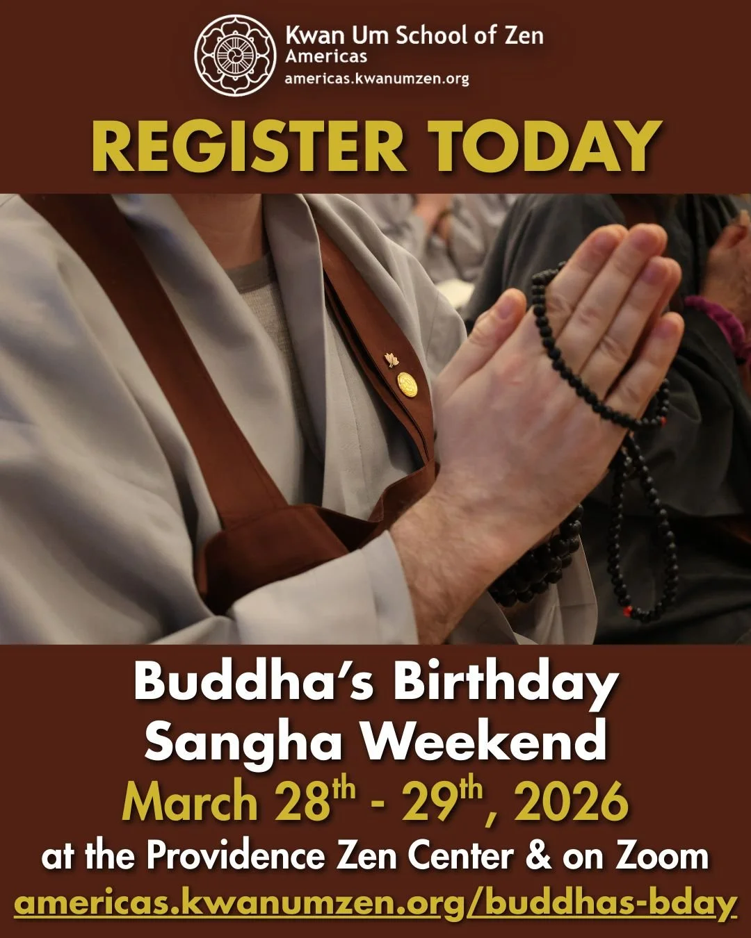 Please join us in celebration of Buddha&rsquo;s Birthday Sangha Weekend! Attend in-person at Providence Zen Center, where you will have the opportunity to connect with fellow sangha members and participate in our ceremonies. The ceremonies will also 