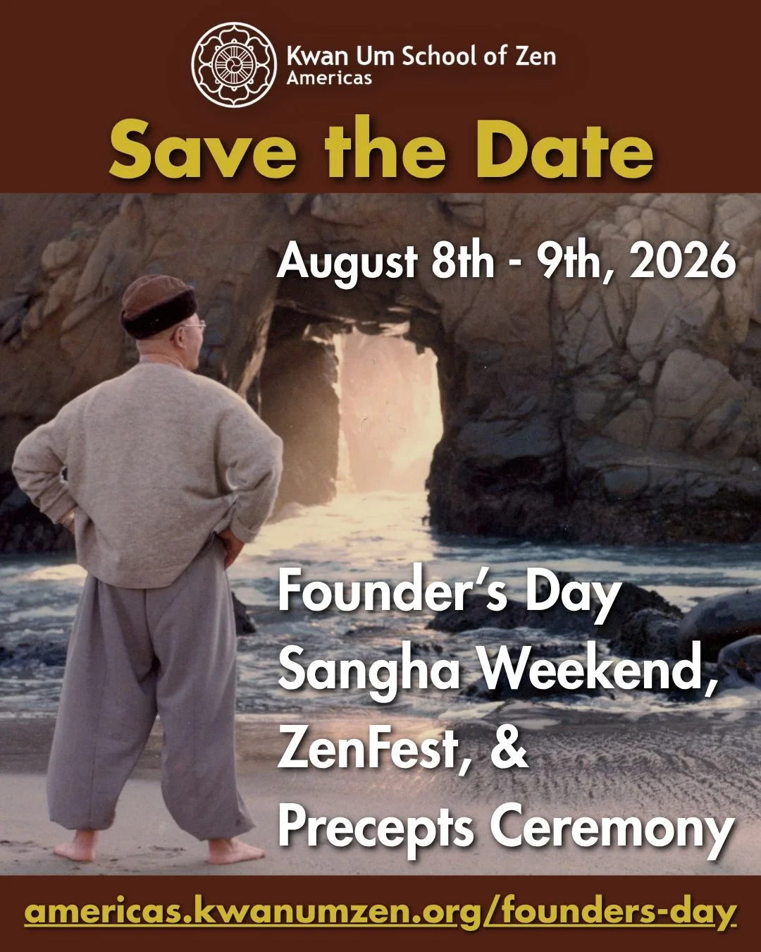 Join the North American sangha to celebrate the teachings of Zen Master Seung Sahn at our Founder&rsquo;s Day Sangha Weekend, in-person with ceremonies broadcast on Zoom. Our ceremonies will be the Founder&rsquo;s Day Ceremony at 10:00am Saturday, Au