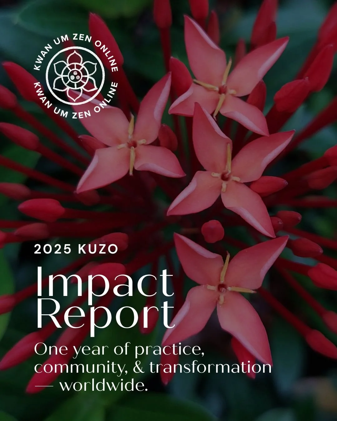 Thank you for your practice and for being part of the Kwan Um Zen sangha. Our mission is to nourish a vibrant global Zen community, offering a supportive space to find a clear and steady center amidst the turmoil of this world. By sharing the Dharma 