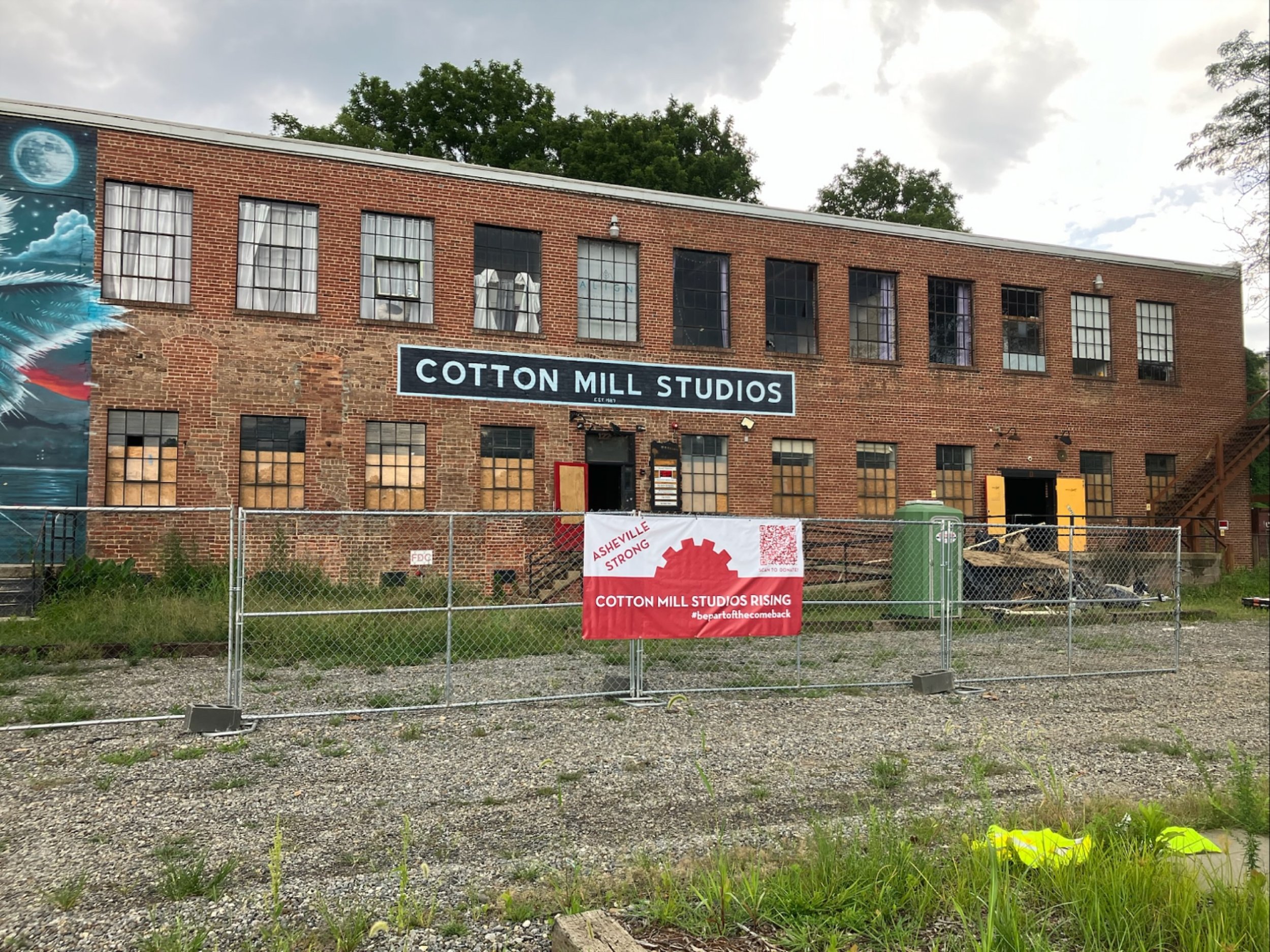 Almost one year since Hurricane Helene changed everything, we&rsquo;re slowly rebuilding. Our story continues. #CottonMillRising #AshevilleStrong #BePartOfTheComeback #radresilience