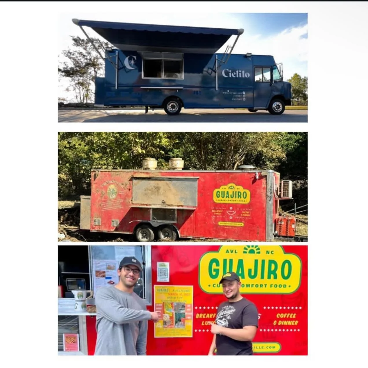 The Asheville Cuban is back! Here&rsquo;s our new truck! @guajiroavl #ashevillecottonmill&nbsp;#cottonmill&nbsp;#riverartsdistrict&nbsp;#iamashevillecottonmillstudios