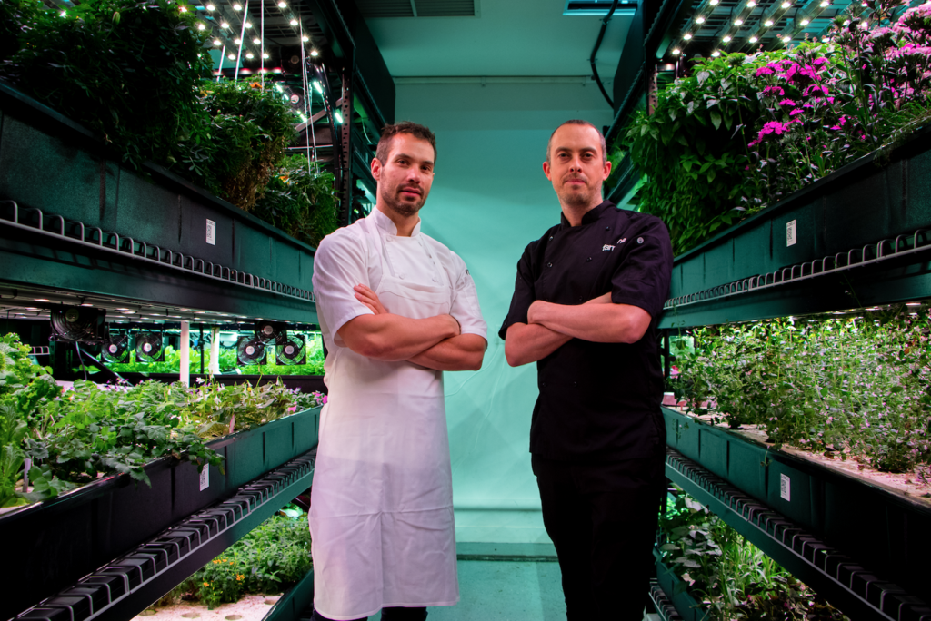 Executive Chef, Atera with Rob Laing, CEO, Farm.One. (Photo by Our Name is Farm )