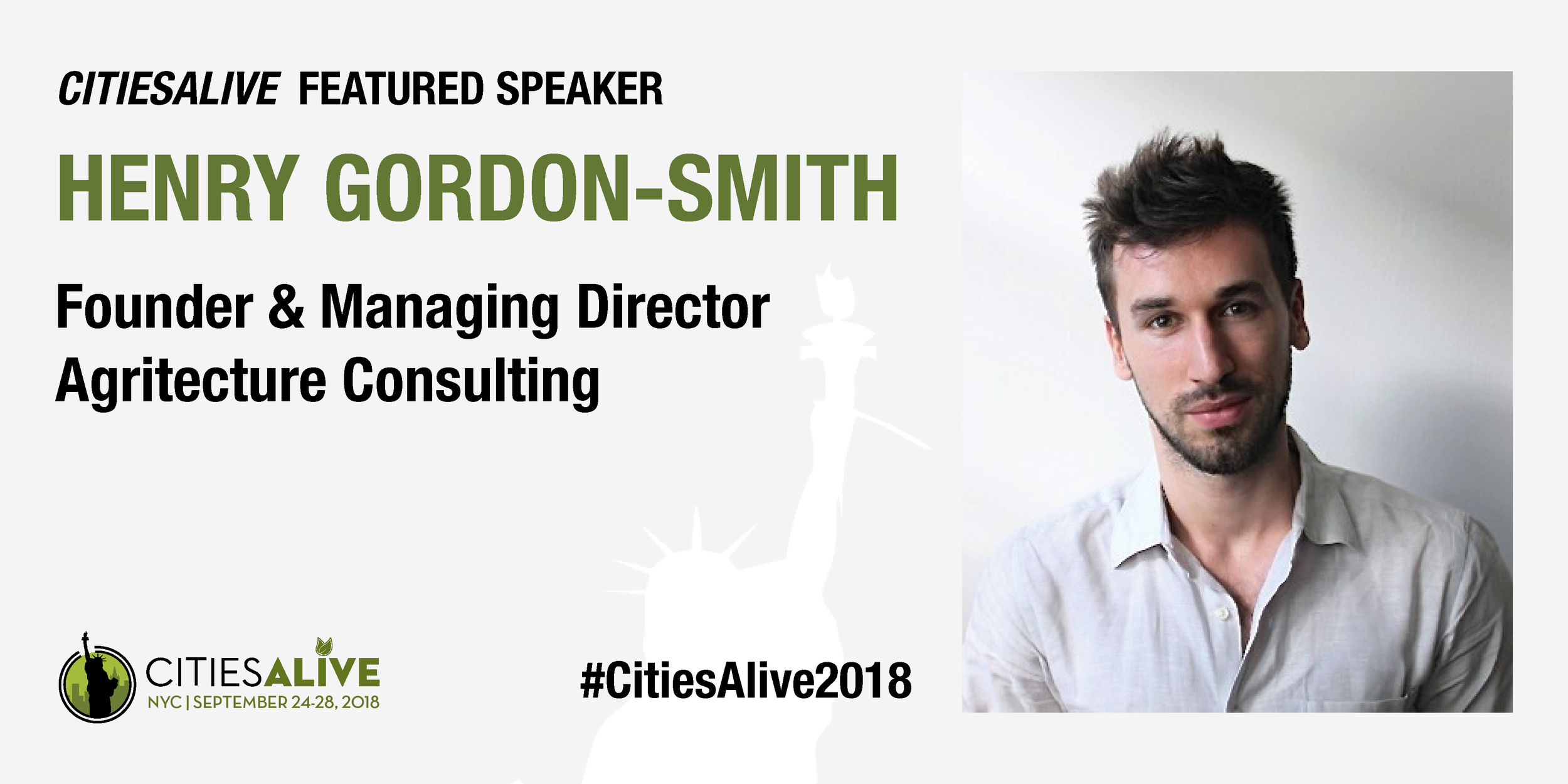 Agritecture's own Henry Gordon-Smith will be a featured speaker at this year's conference, addressing the synergies between urban agriculture and green infrastructure, as well as the importance of urban agriculture as a fundamental component of municipal green infrastructure and resilience planning. 