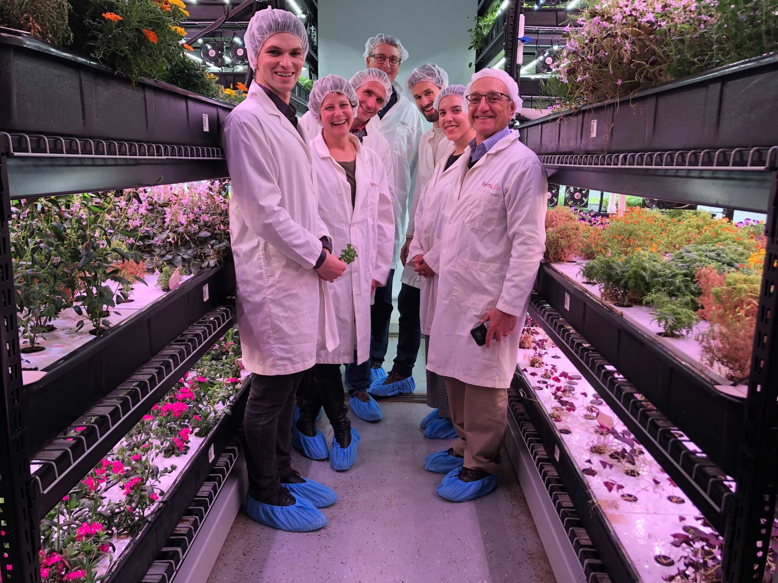 The team visits Farm.One in NYC