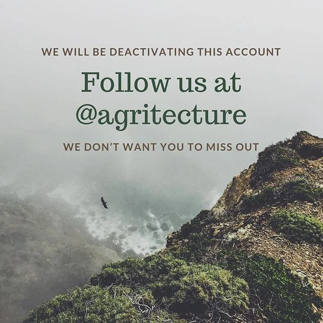 Follow our main account @agritecture don’t miss out on our team’s adventures and all things urban agriculture!
