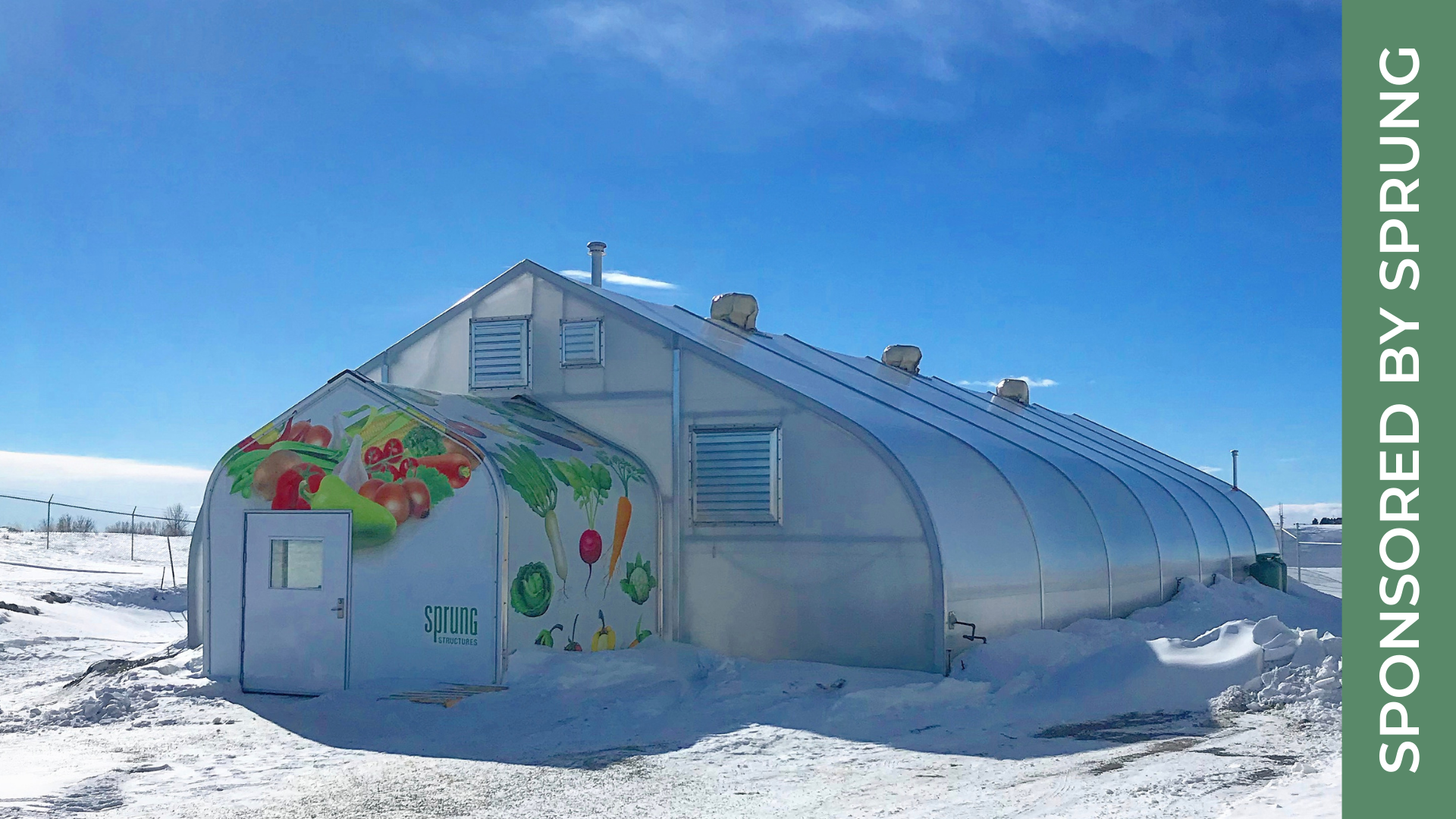 Sprung Campus Greenhouse in Calgary, Alberta; image sourced from Sprung Structures