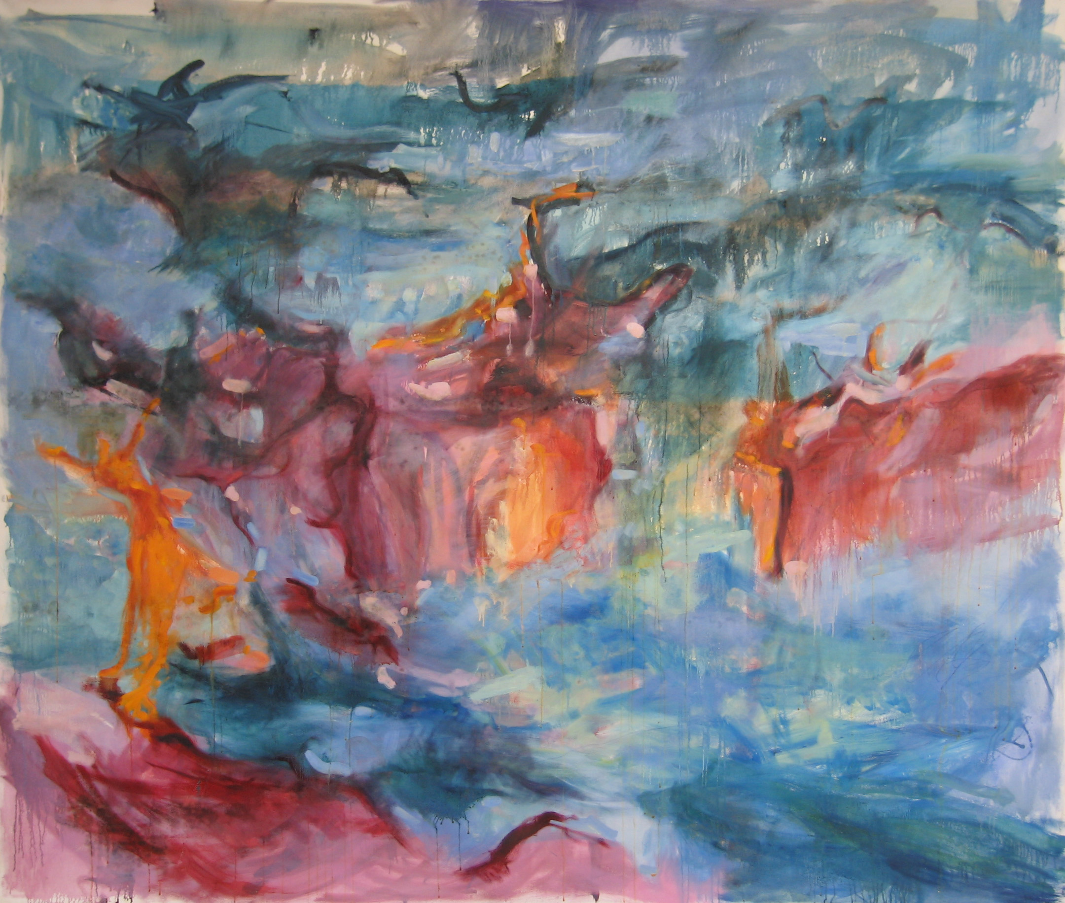 Sacred Dance, 96%22 X 96%22, oil on canvas, 2006.JPG