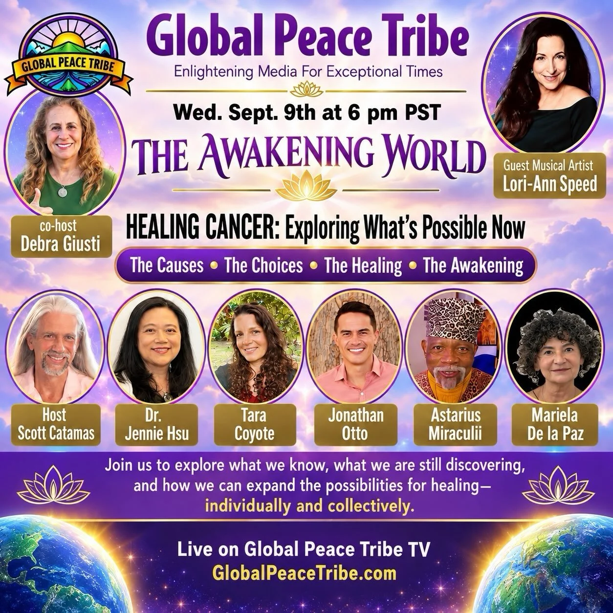 I&rsquo;m honored to be apart of this event on Wednesday, September 9 sharing my story of healing stage 4 breast cancer! 💜

HEALING CANCER: Exploring What&rsquo;s Possible Now

The Causes &bull; The Choices &bull; The Healing &bull; The Awakening

W