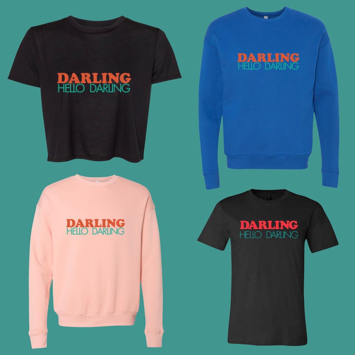 Hiiiiiii this is kind of cool&hellip; 
Darling has clothes! 

Link in bio to order online ❤️
Plus you can preorder the vinyl while you&rsquo;re there! 

#darlingmusic