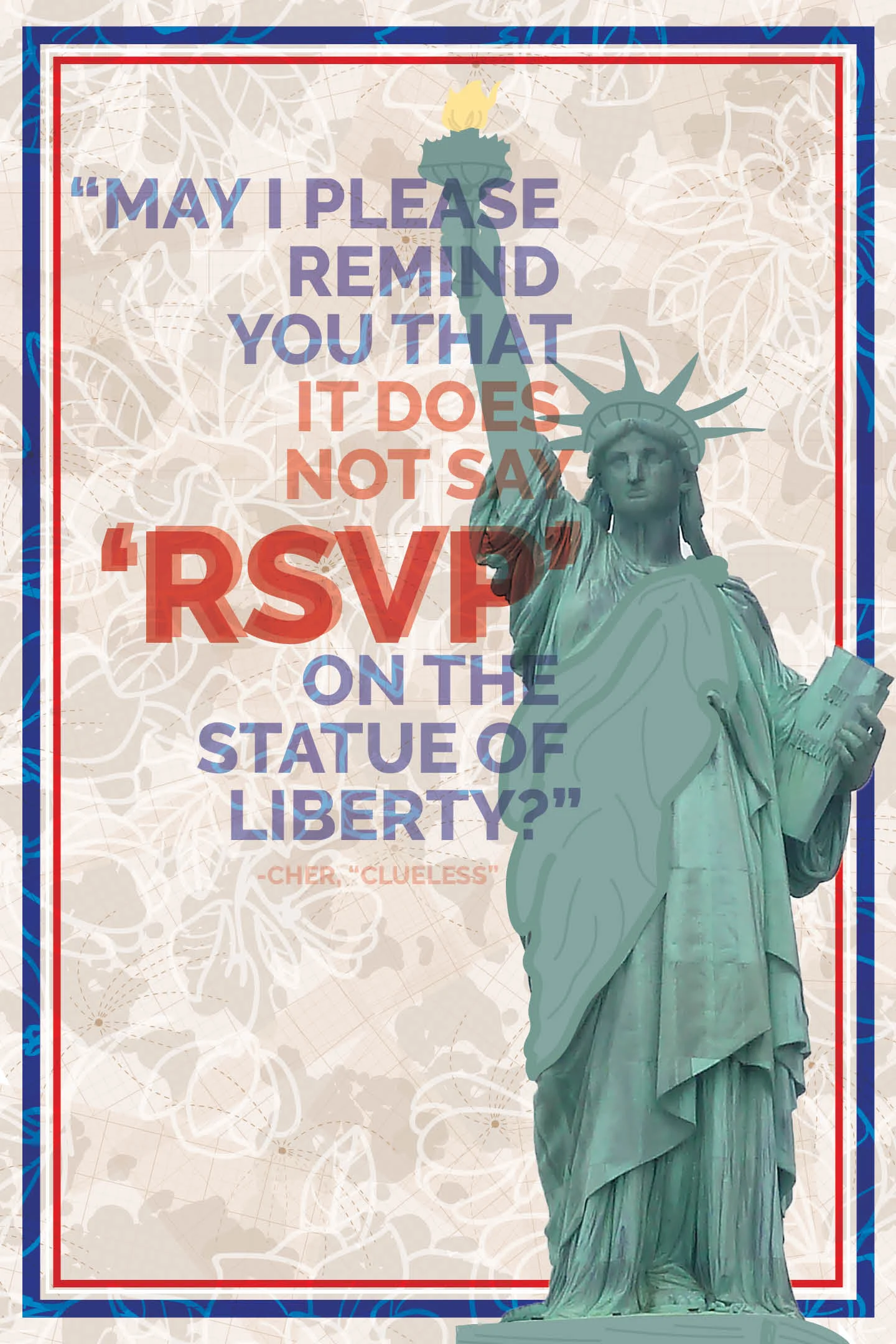 no rsvp gridded, framed.jpg