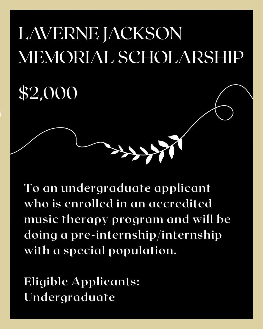 The Music Therapy Scholarship is for members preparing to use music as a pathway to healing, connection, and care. If you're studying or practicing in this field, application information is at the link in our bio.

#MusicTherapy #HealingThroughMusic 