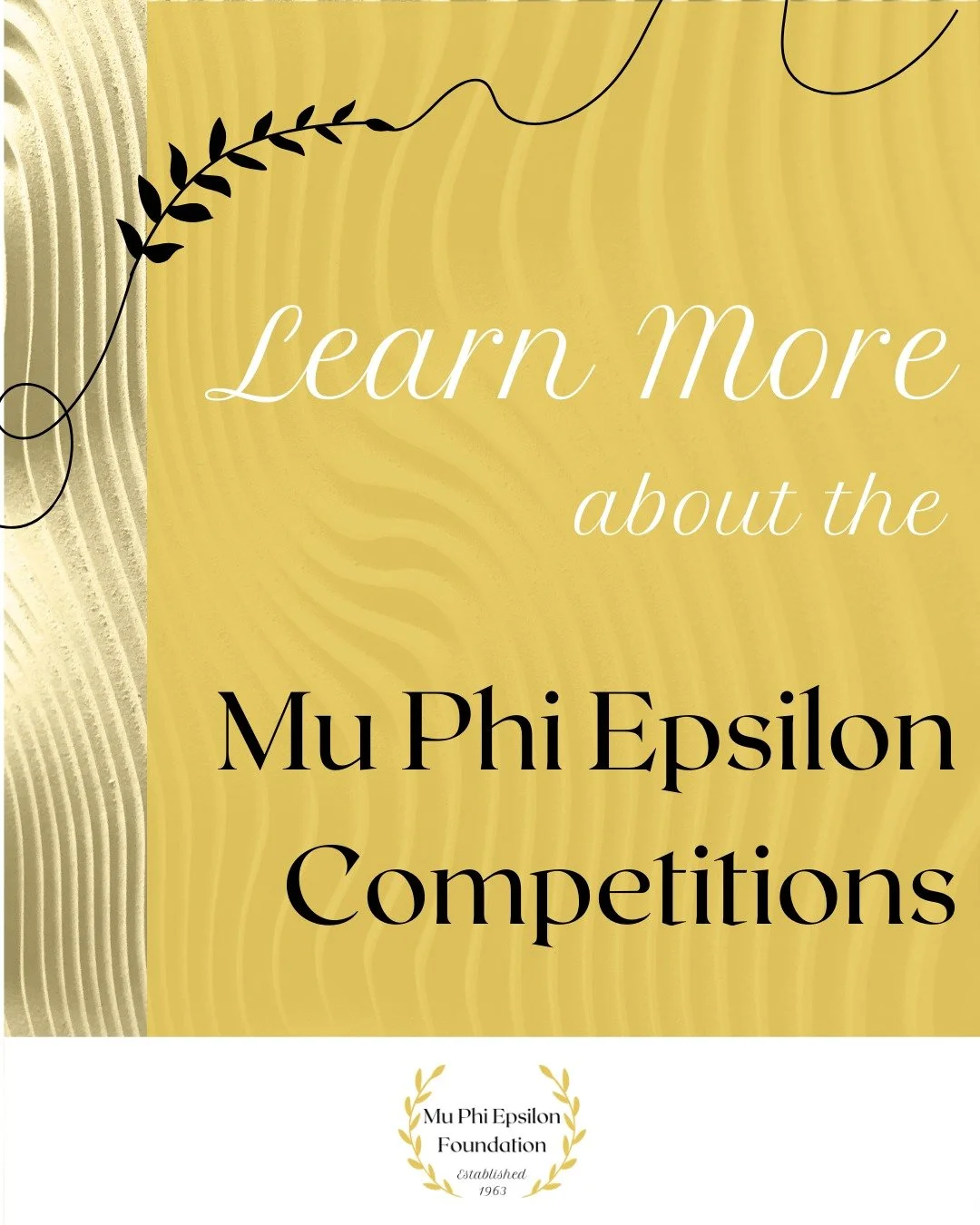 Applications are now open for the Mu Phi Epsilon Foundation International Competition. This prestigious event recognizes artistic excellence and provides finalists with performance and scholarship opportunities on a global stage. Make sure to give us