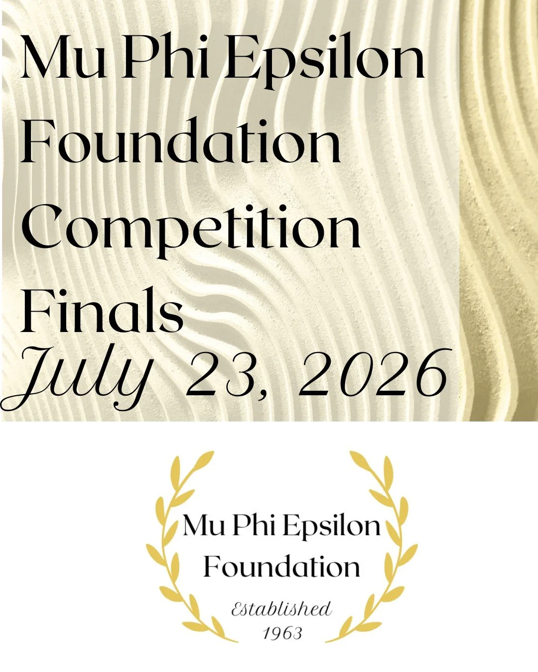 Be sure to arrive to Fort Wayne in time to catch the 2026 International Competition Finals! 
#internationalcompetition #muphiepsilon #internationalconvention
