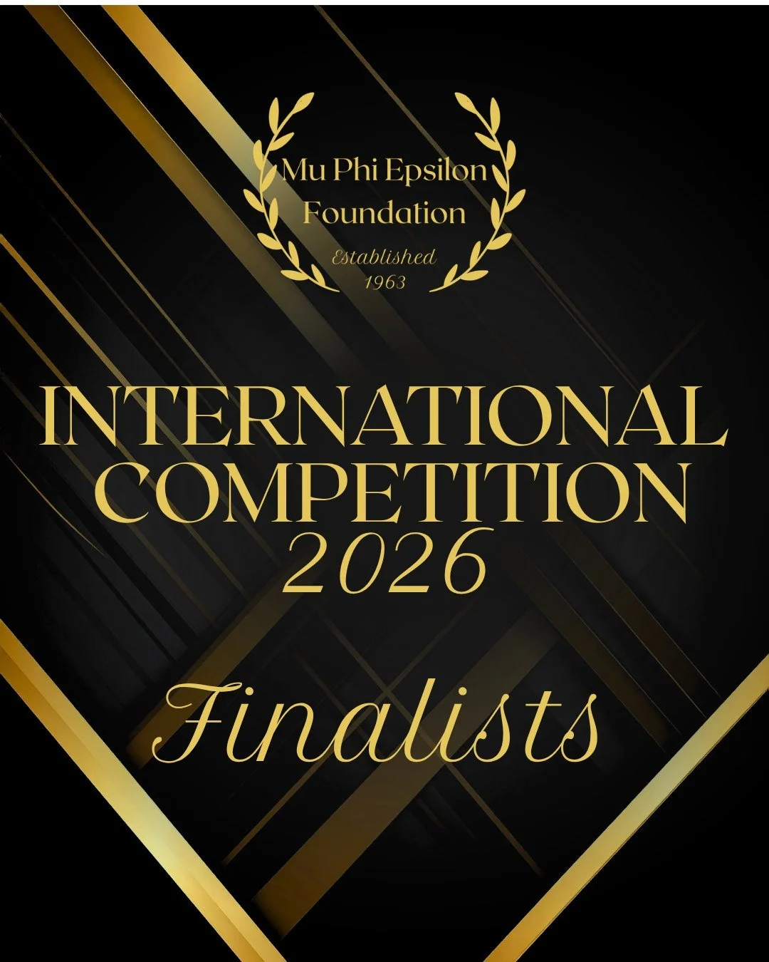 We are pleased to announce the 2026 International Competition Finalists!
Longcheng Ma, piano
Mary Matthews, flute
Lisa Tannenbaum, harp
Peiyao Yu, organ
The finals will take place in Fort Wayne at the Pearl Street Arts Center on July 23 from 1:00-5:0