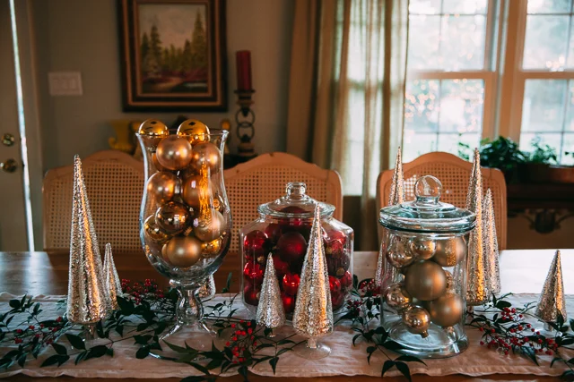 15th Day of Craftsmas // Ornament Filled Apothecary Jars
