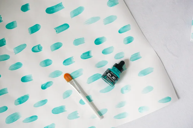 14th Day of Craftsmas // Painted Wrapping Paper