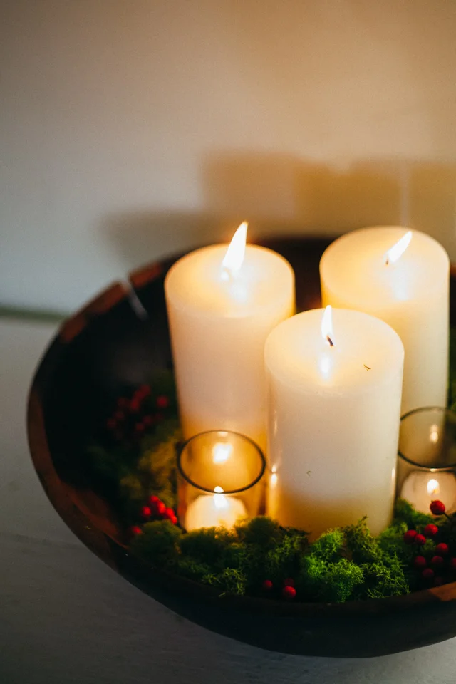 10th Day of Craftsmas // Scandinavian Candle Center Piece